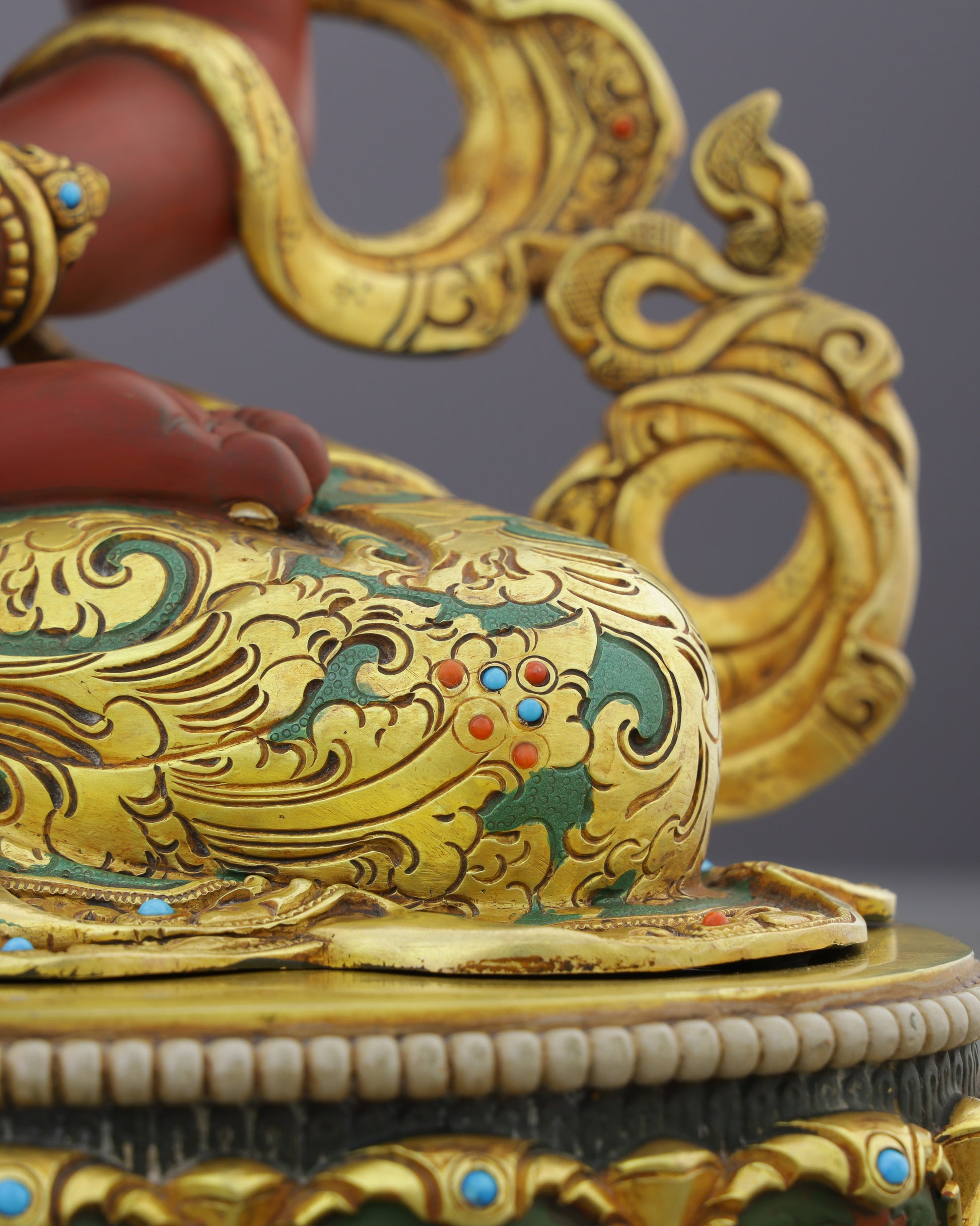 Exquisite 24K Gold Gilded Amitayus Statue | A Nepalese Treasure of Eternal Life - Authentic Handcrafted Statue