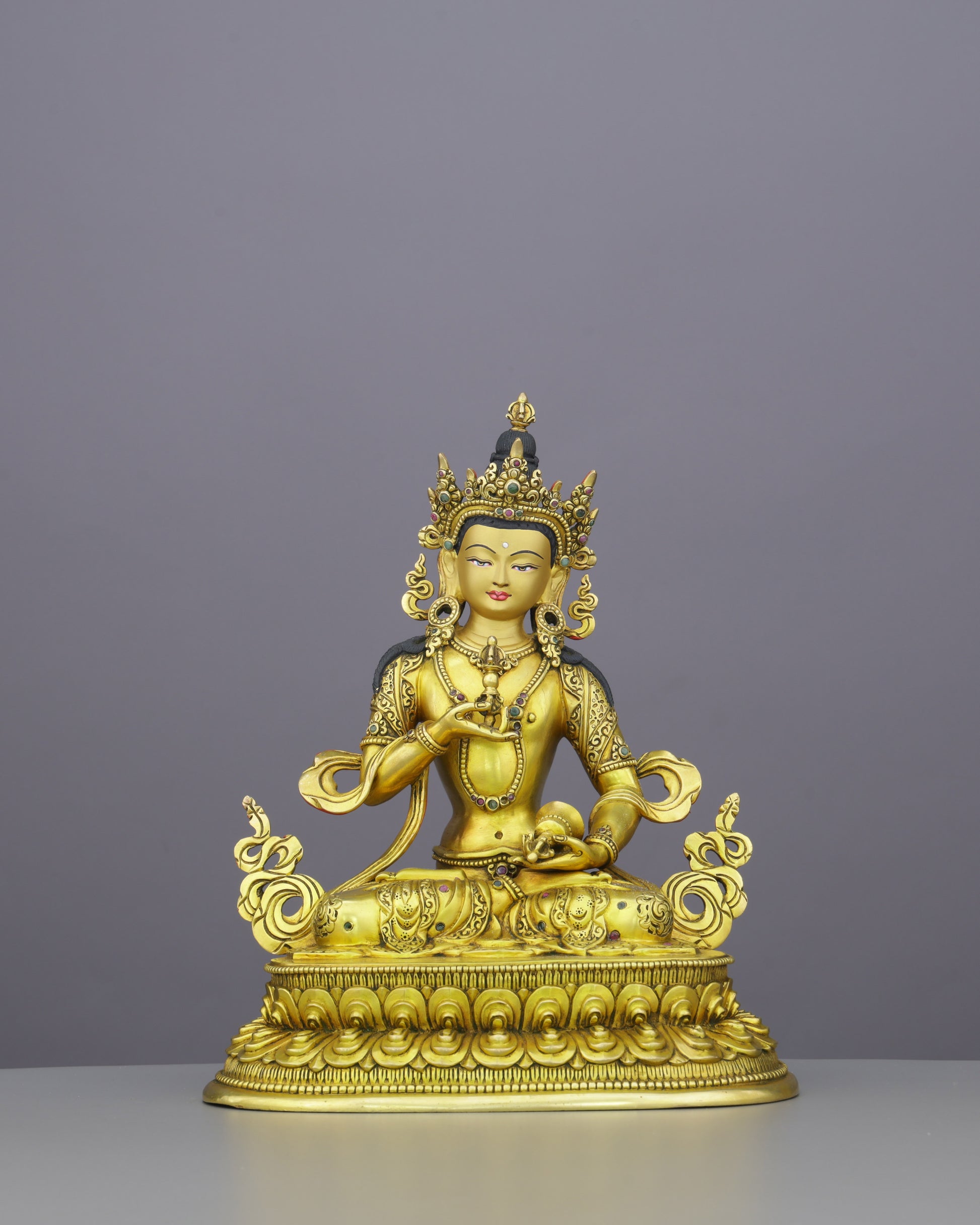 Pure Gold, Purer Mind | Vajrasattva Statue - Authentic Handcrafted Statue