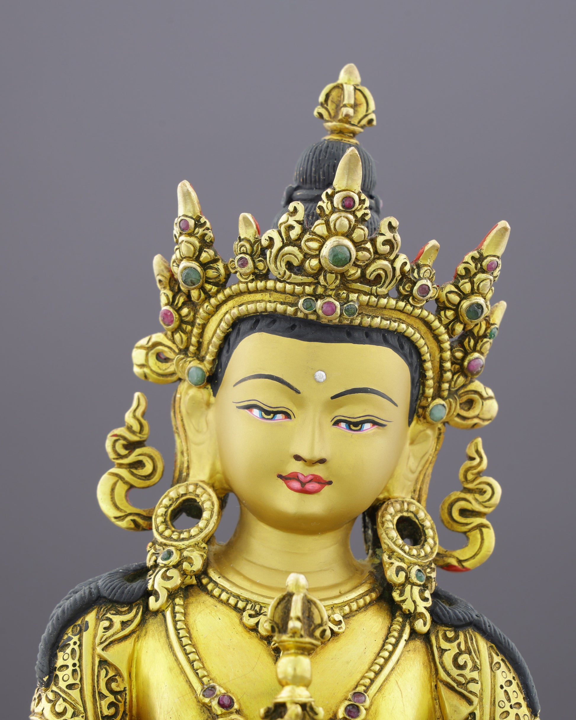 Pure Gold, Purer Mind | Vajrasattva Statue - Authentic Handcrafted Statue