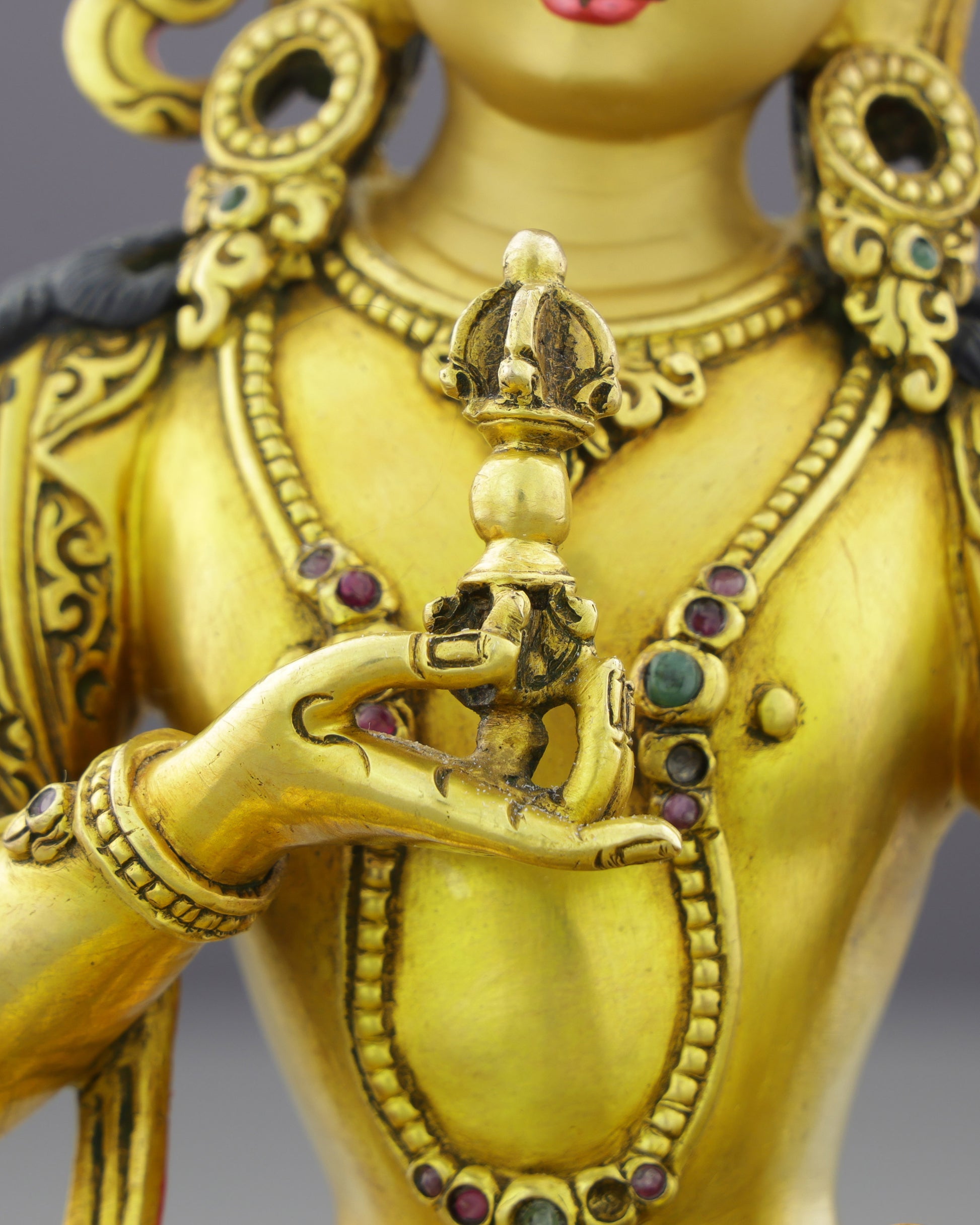 Pure Gold, Purer Mind | Vajrasattva Statue - Authentic Handcrafted Statue