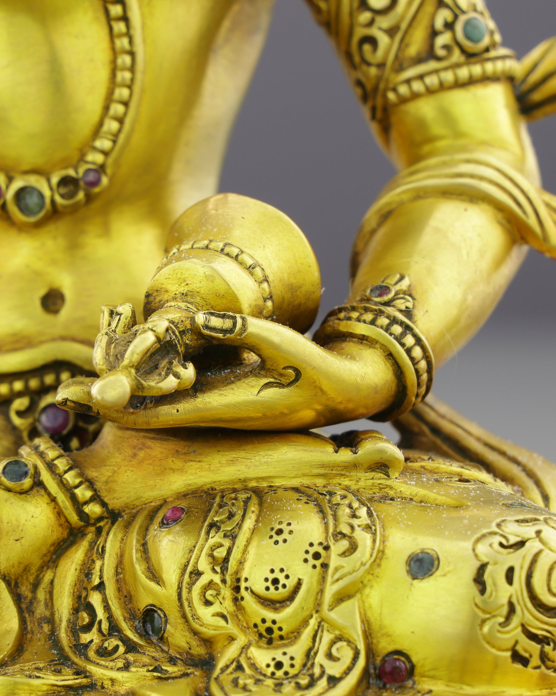 Pure Gold, Purer Mind | Vajrasattva Statue - Authentic Handcrafted Statue