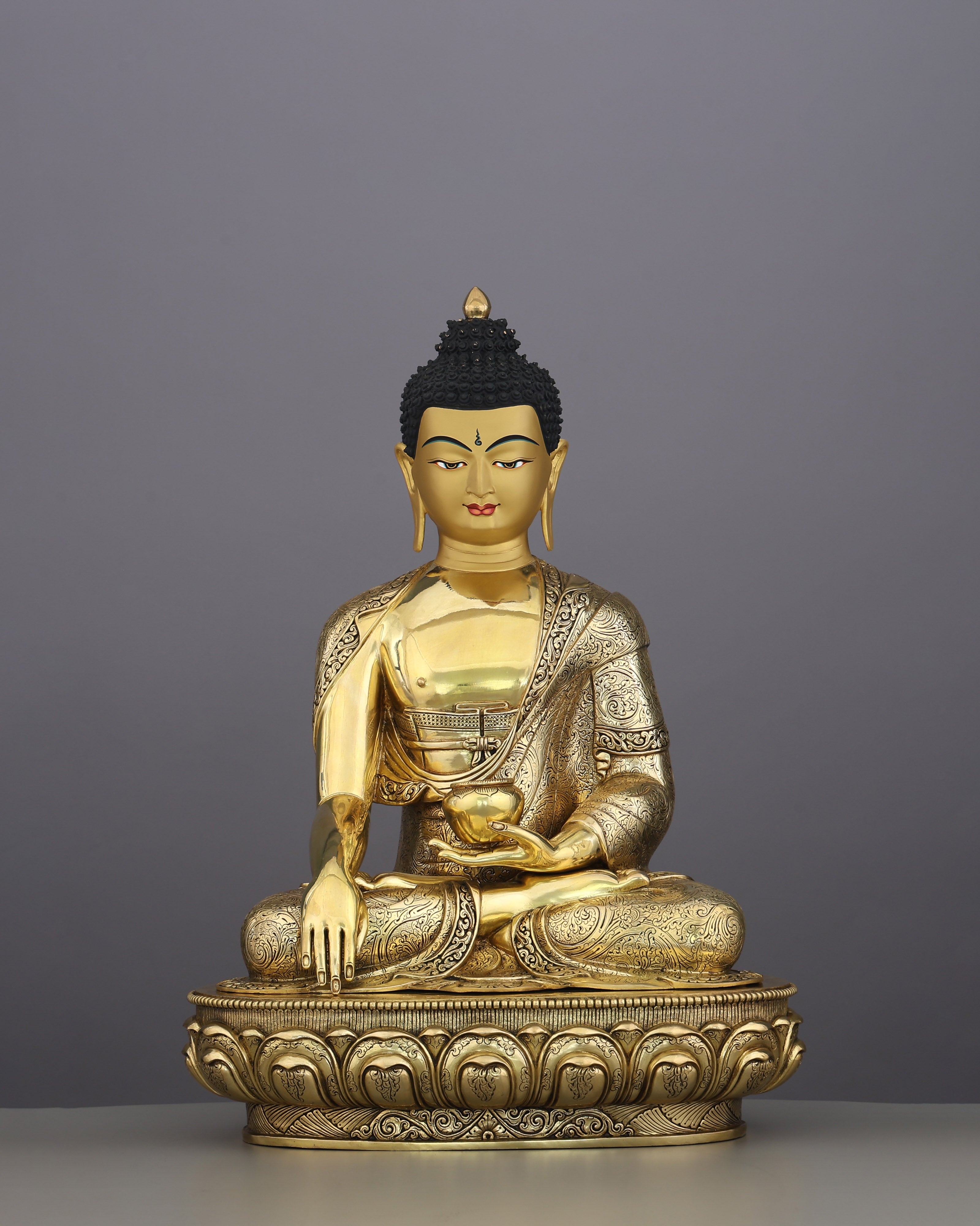 24K Gold Gilded Sakyamuni Buddha Statue | A Monument of Enlightenment