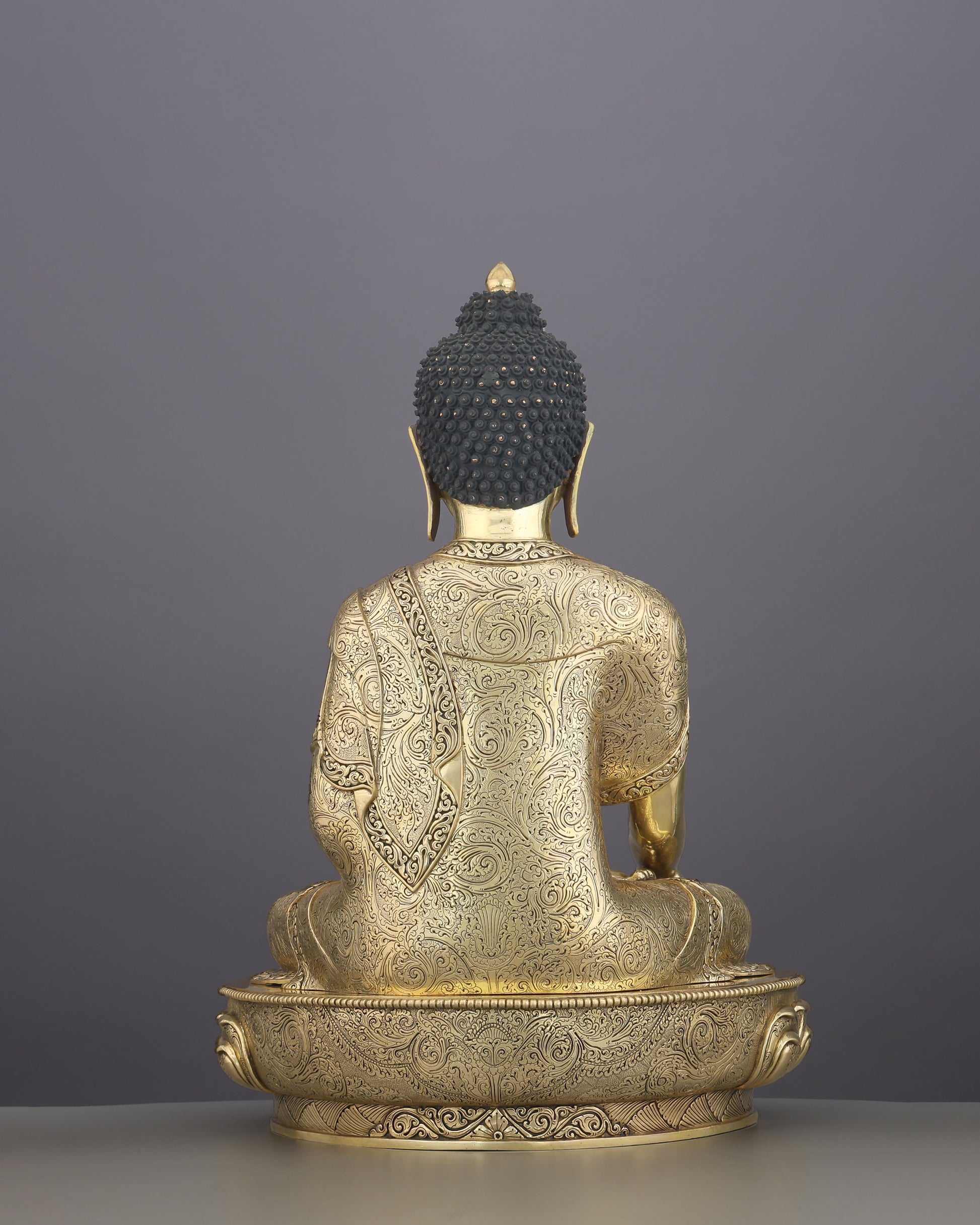 24K Gold Gilded Sakyamuni Buddha Statue | A Monument of Enlightenment - Authentic Handcrafted Statue