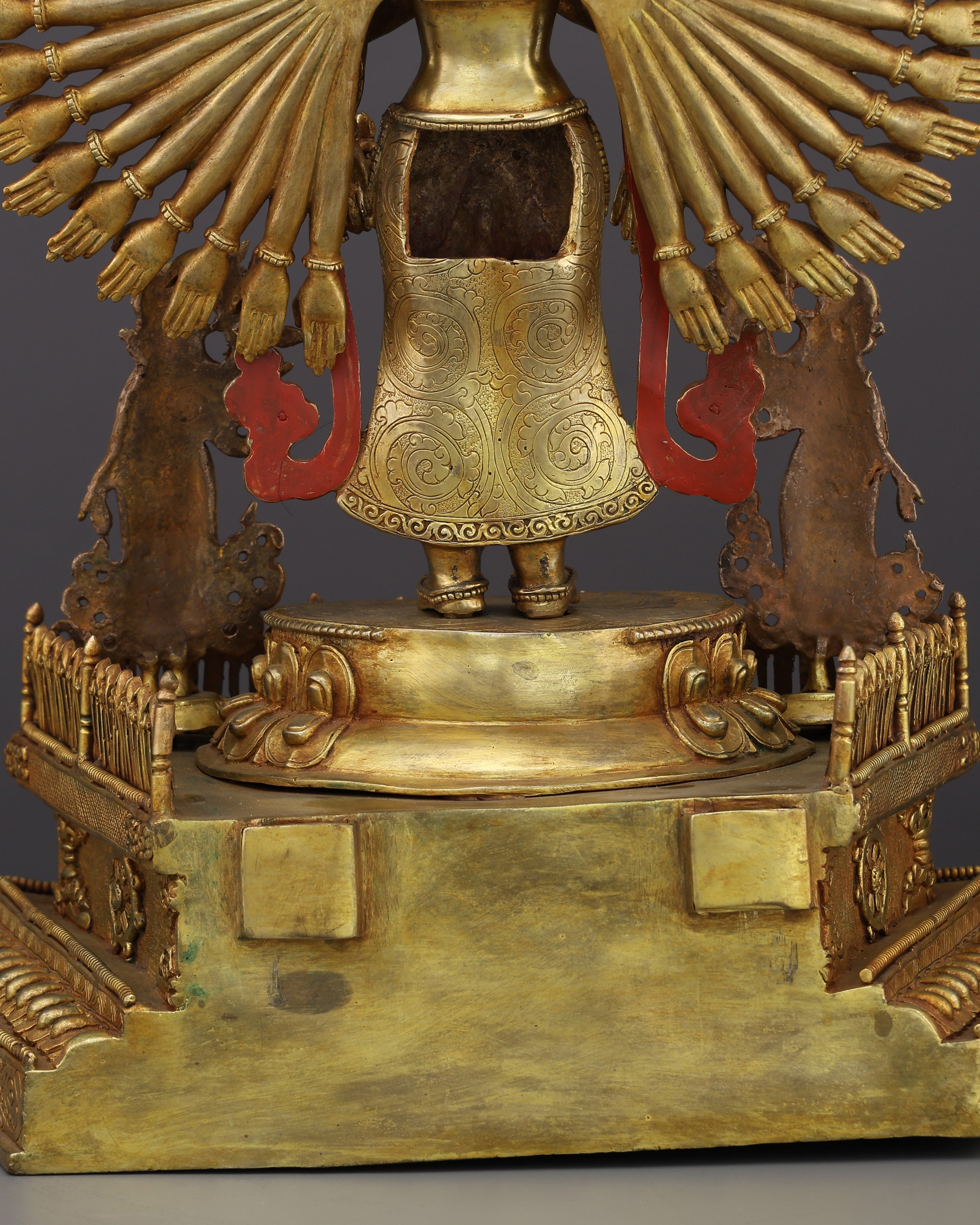 A Thousand Arms of Mercy | 1000-Armed Lokeshwor Statue in 24K Gold