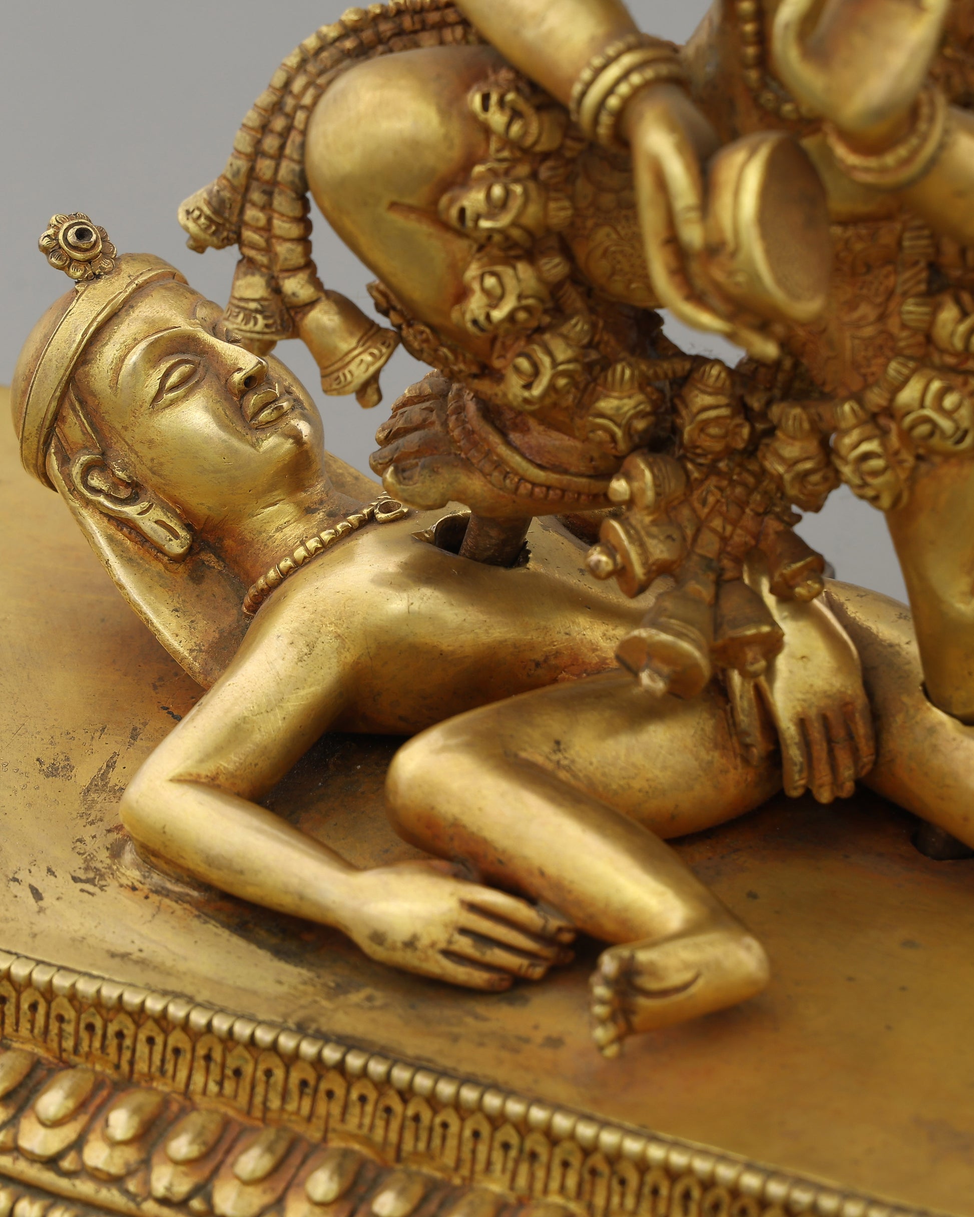 24K Gold Gilded Siddha Laxmi Statue | A Divine Guardian of Newar Tradition - Authentic Handcrafted Statue