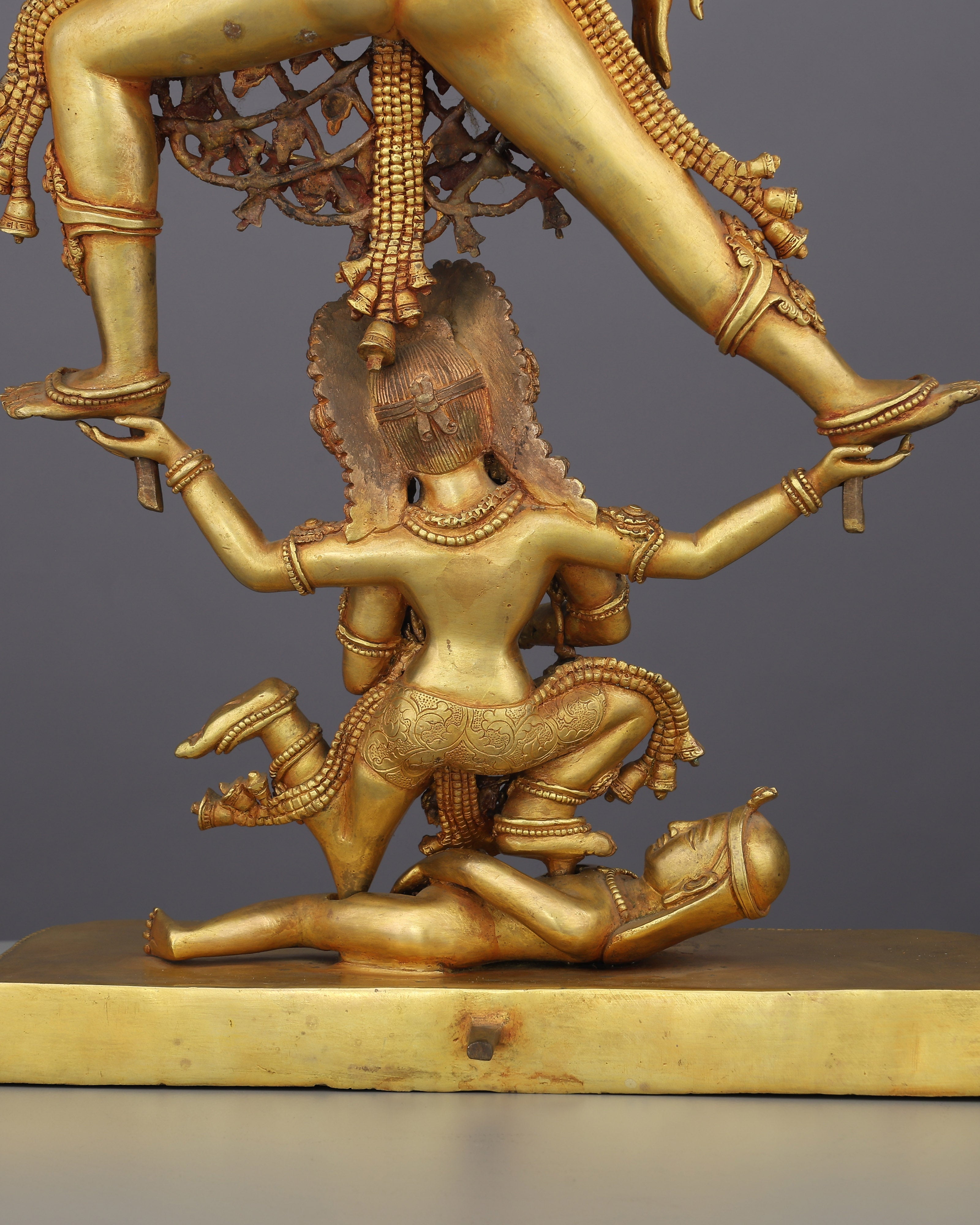 24K Gold Gilded Siddha Laxmi Statue | A Divine Guardian of Newar Tradition