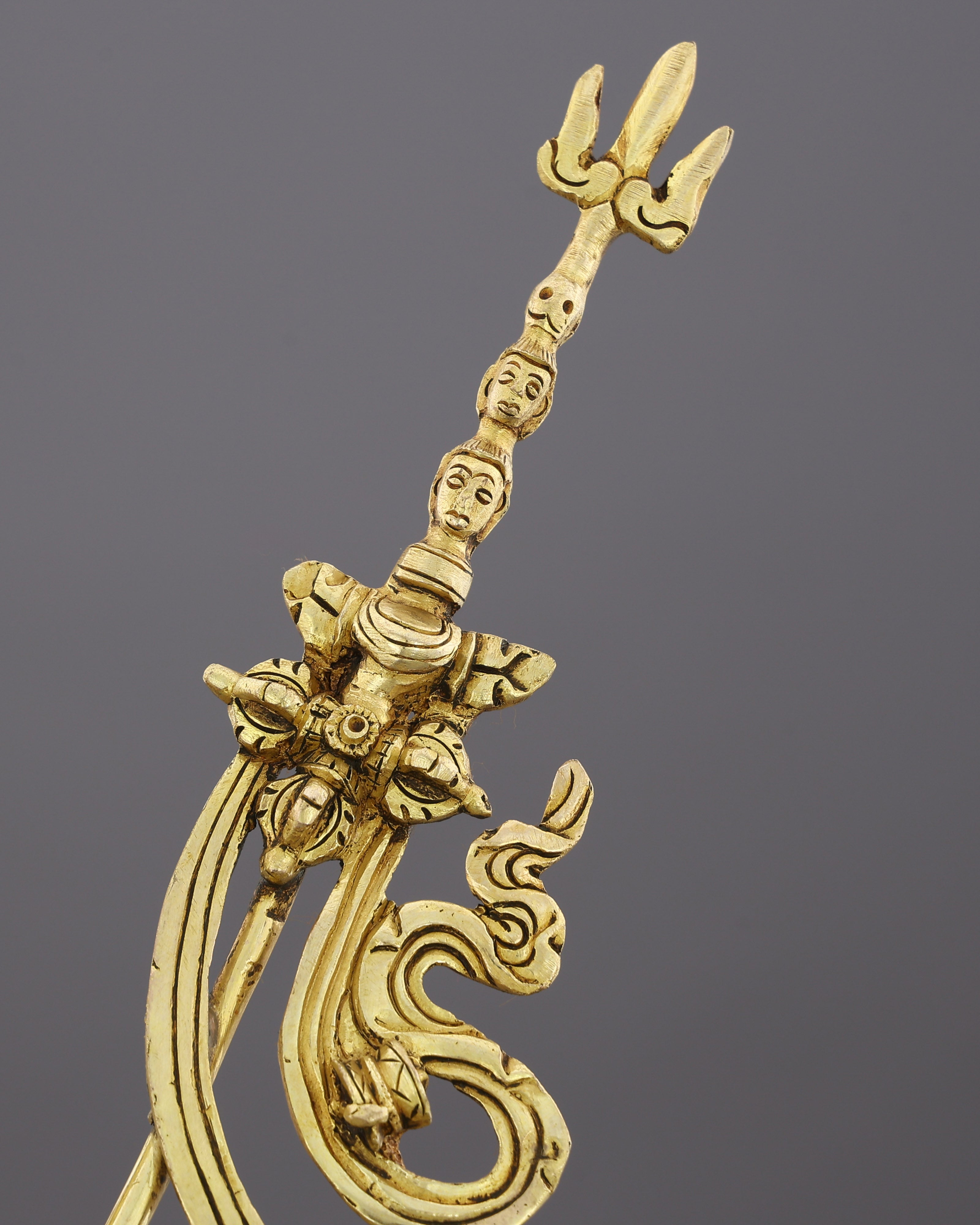 The Lotus-Born Master | Handcrafted Guru Rinpoche Statue in 24K Gold