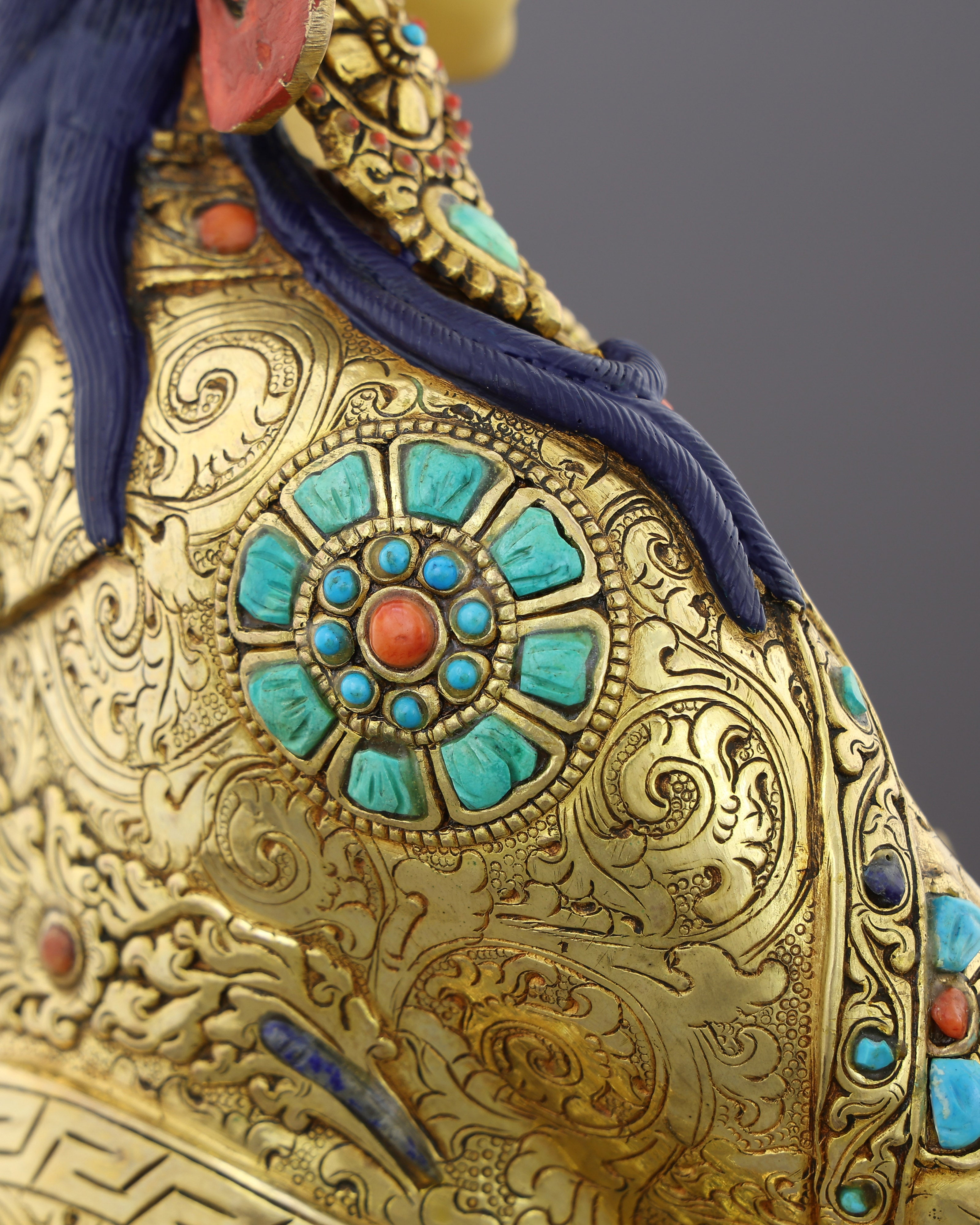 The Lotus-Born Master | Handcrafted Guru Rinpoche Statue in 24K Gold
