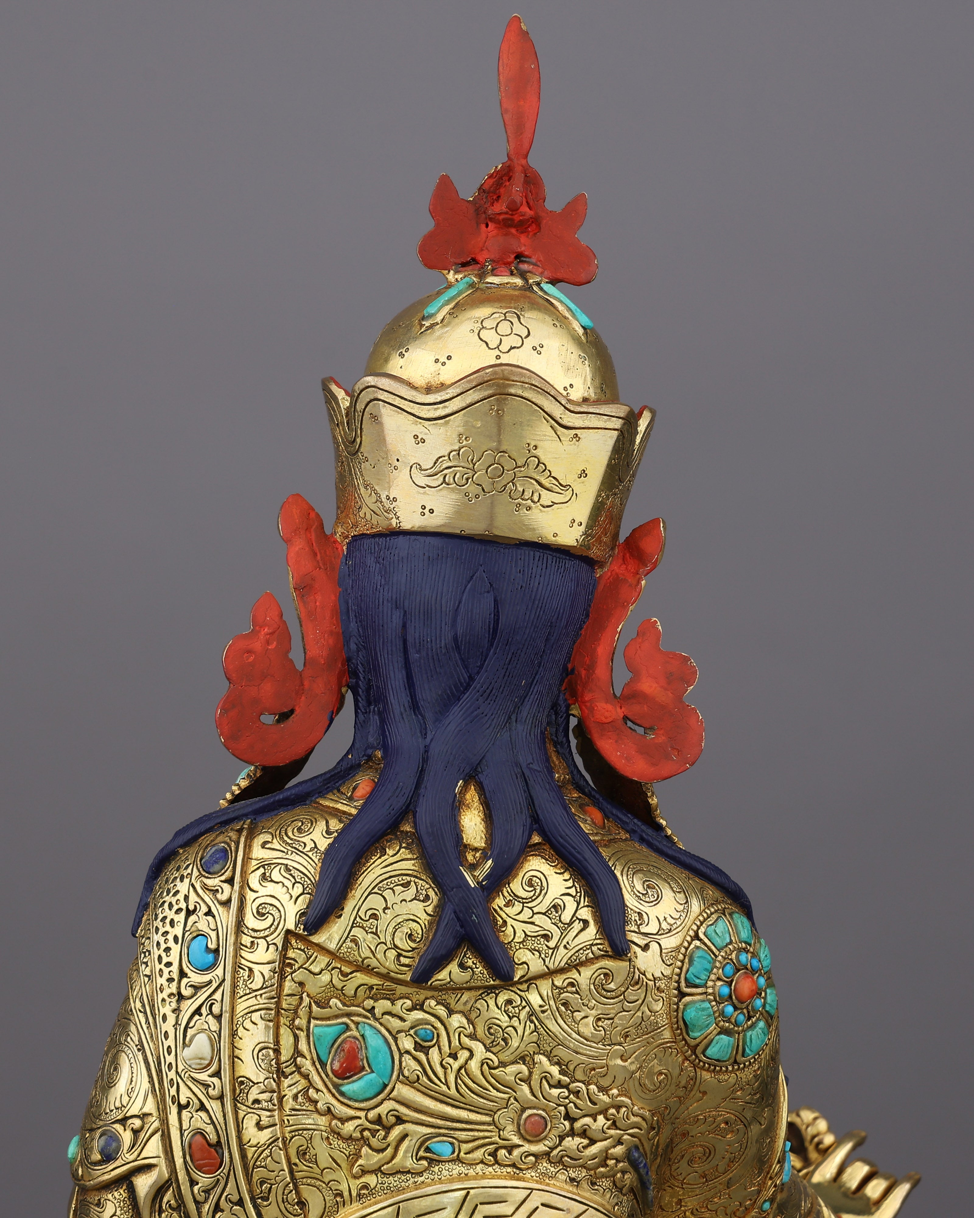 The Lotus-Born Master | Handcrafted Guru Rinpoche Statue in 24K Gold