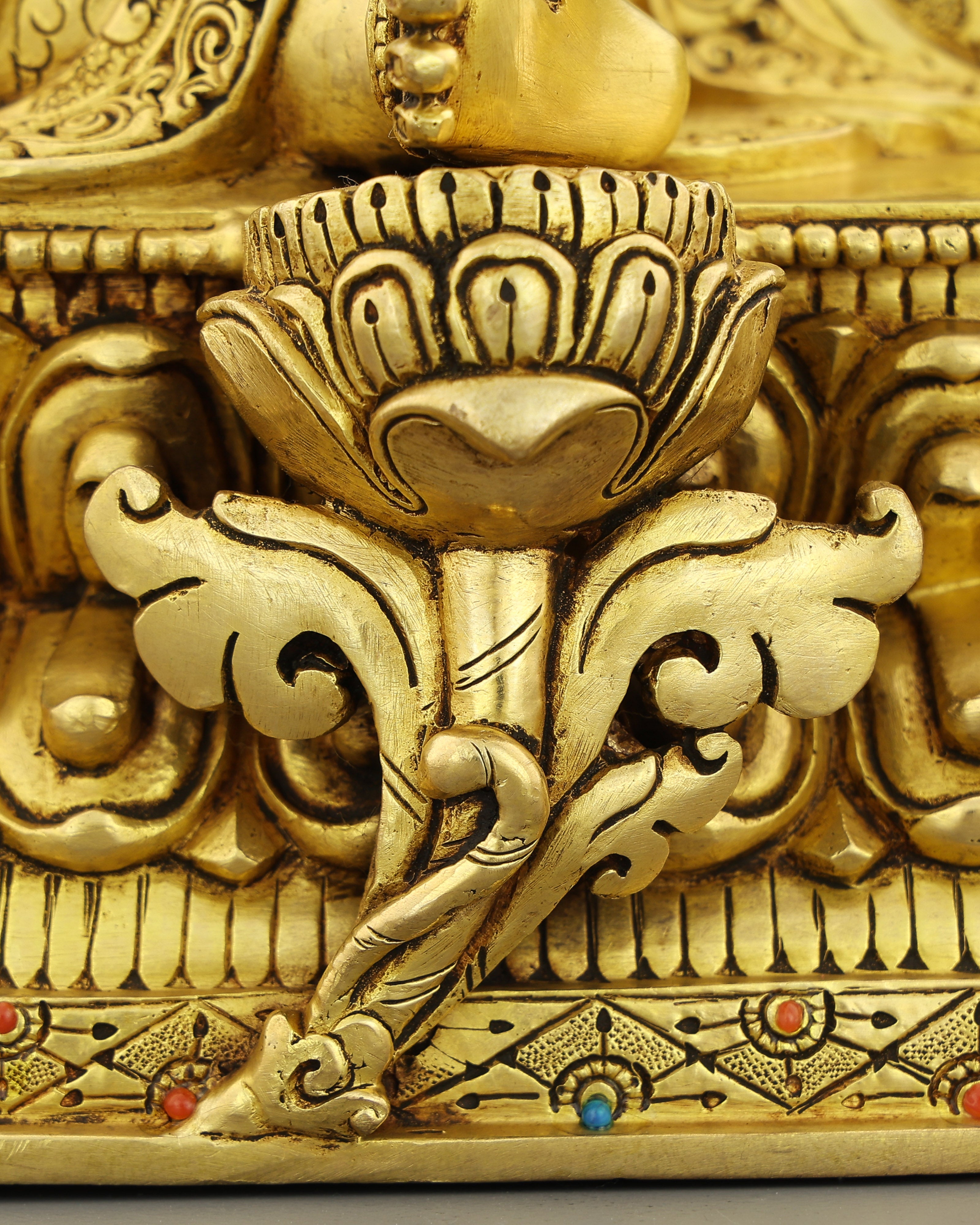 She Who Saves Swiftly | Handcrafted Green Tara Statue in Radiant 24K Gold
