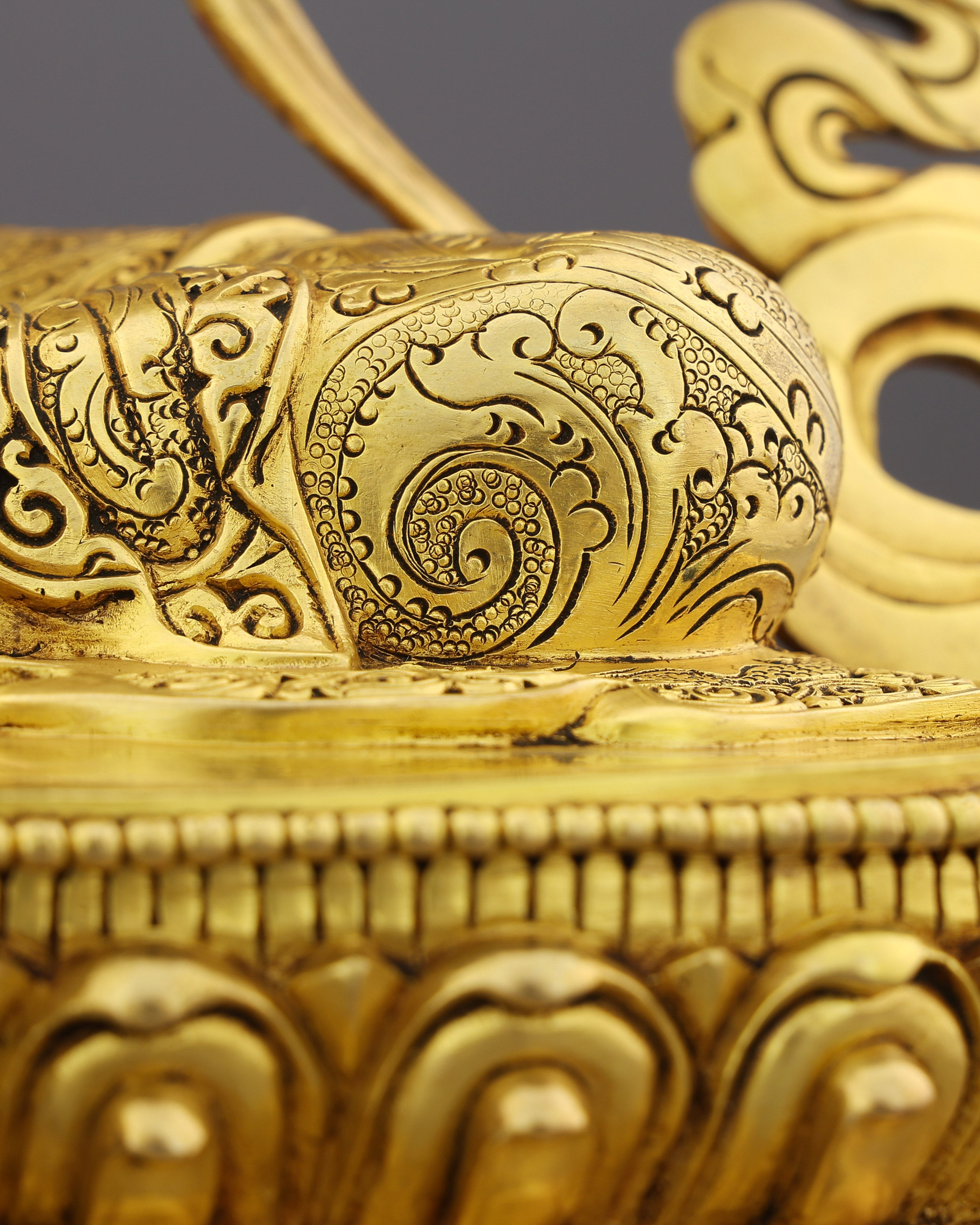 She Who Saves Swiftly | Handcrafted Green Tara Statue in Radiant 24K Gold