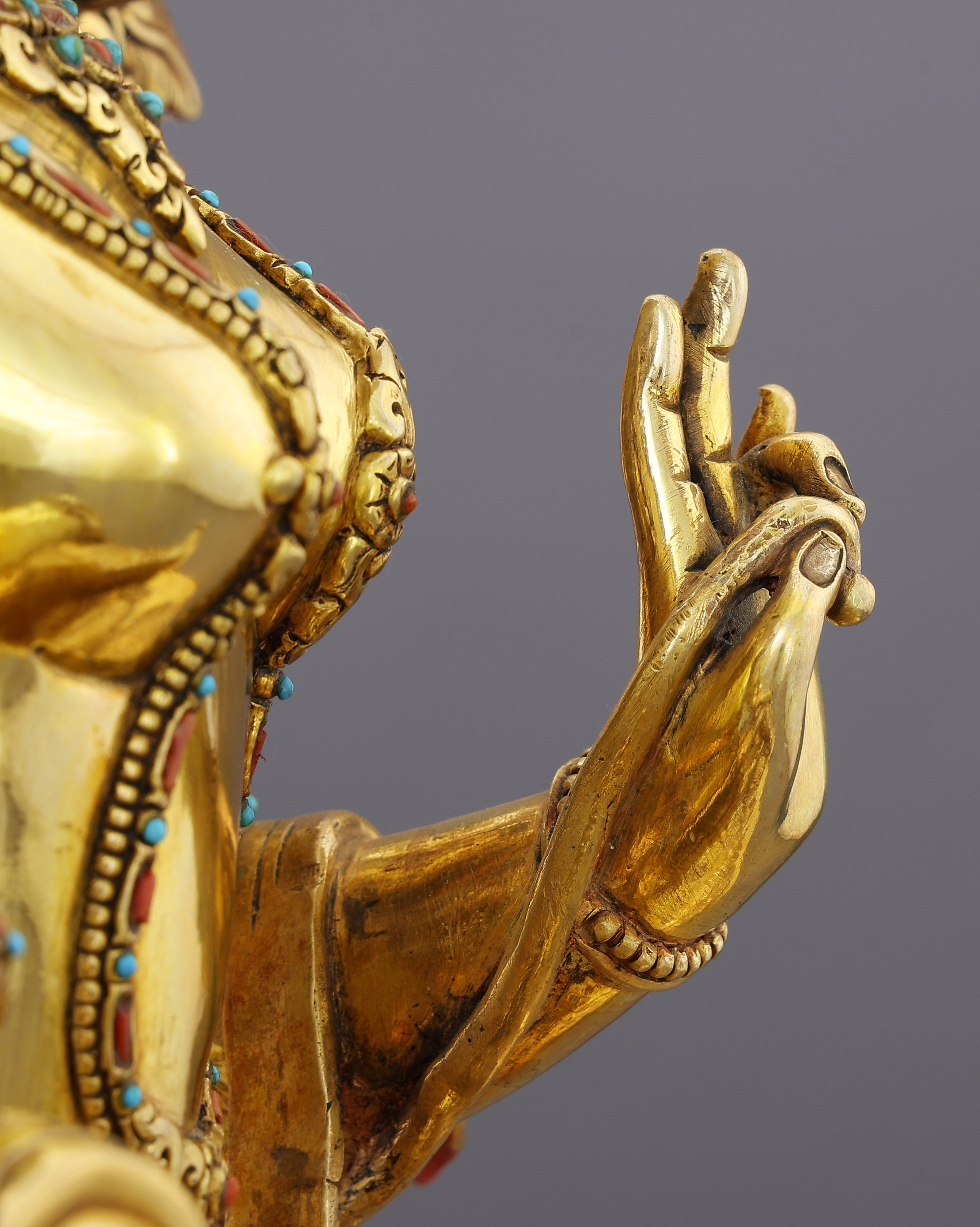 She Who Saves | Radiant Green Tara in 24K Gold