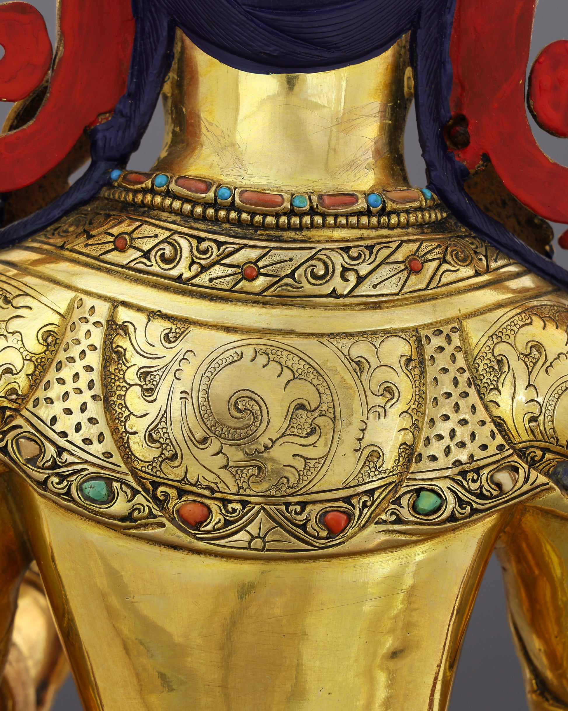 She Who Saves | Radiant Green Tara in 24K Gold - Authentic Handcrafted Statue