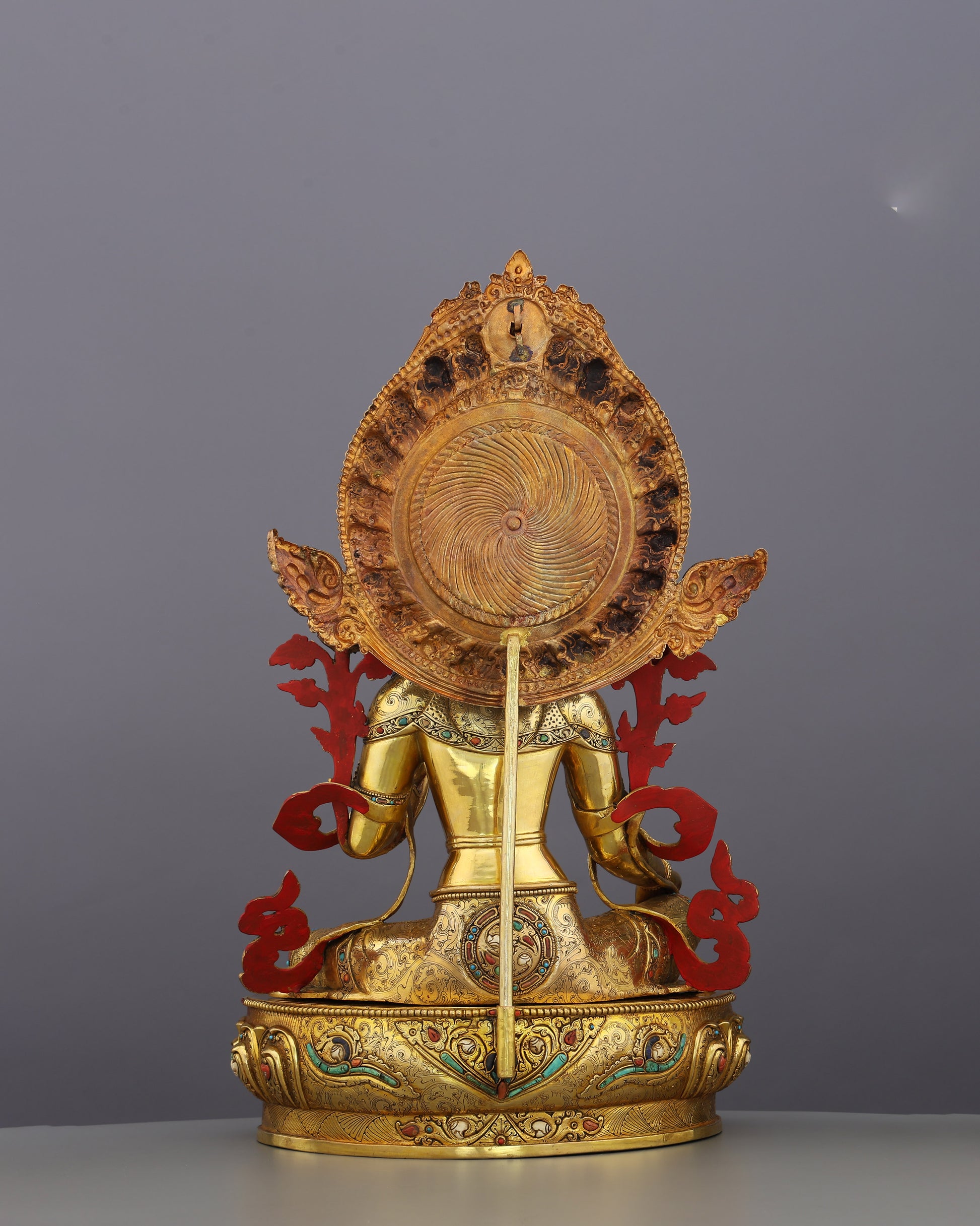 She Who Saves | Radiant Green Tara in 24K Gold - Authentic Handcrafted Statue