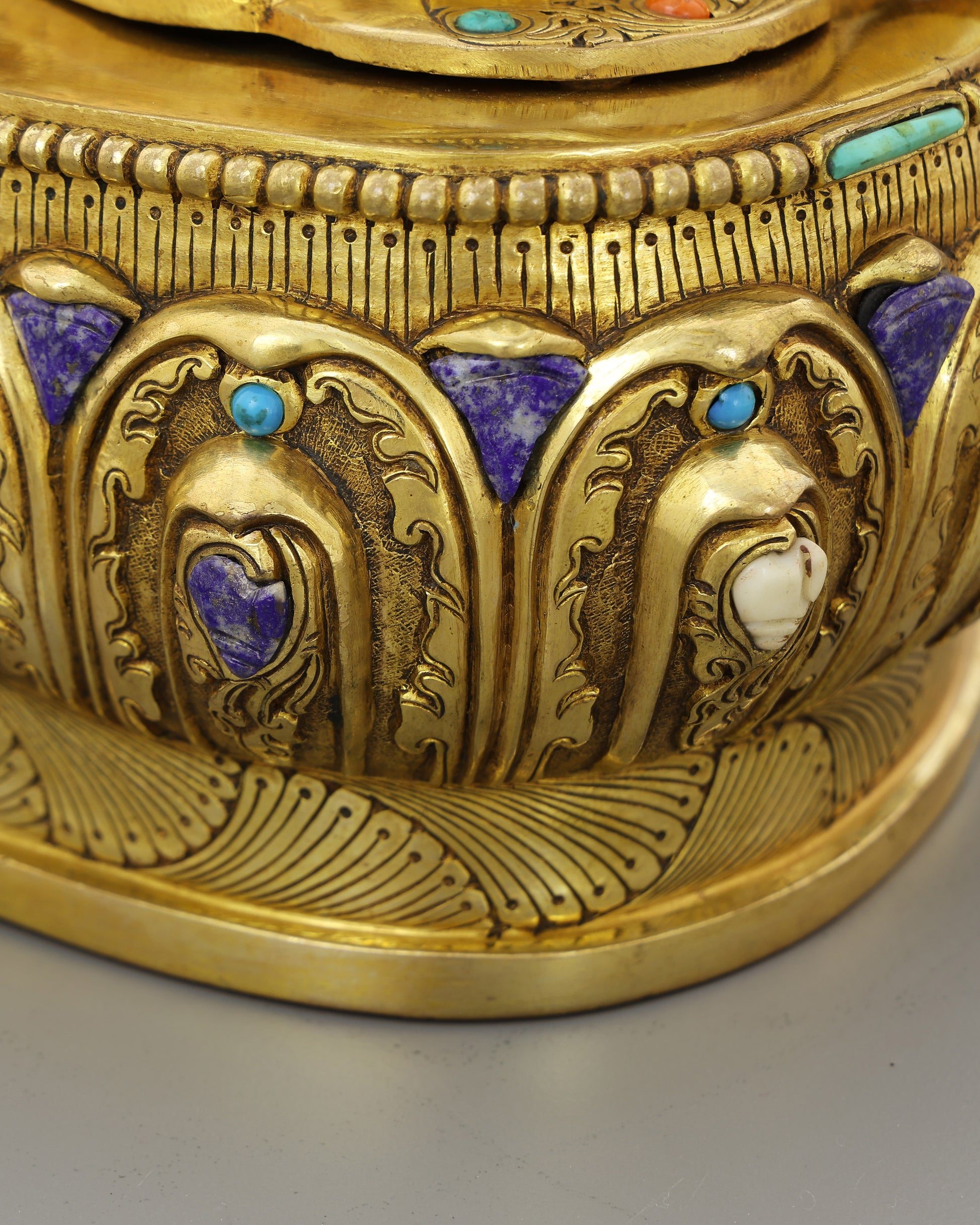 Pure Beyond Measure | Majestic Vajrasattva in 24K Gold - Authentic Handcrafted Statue