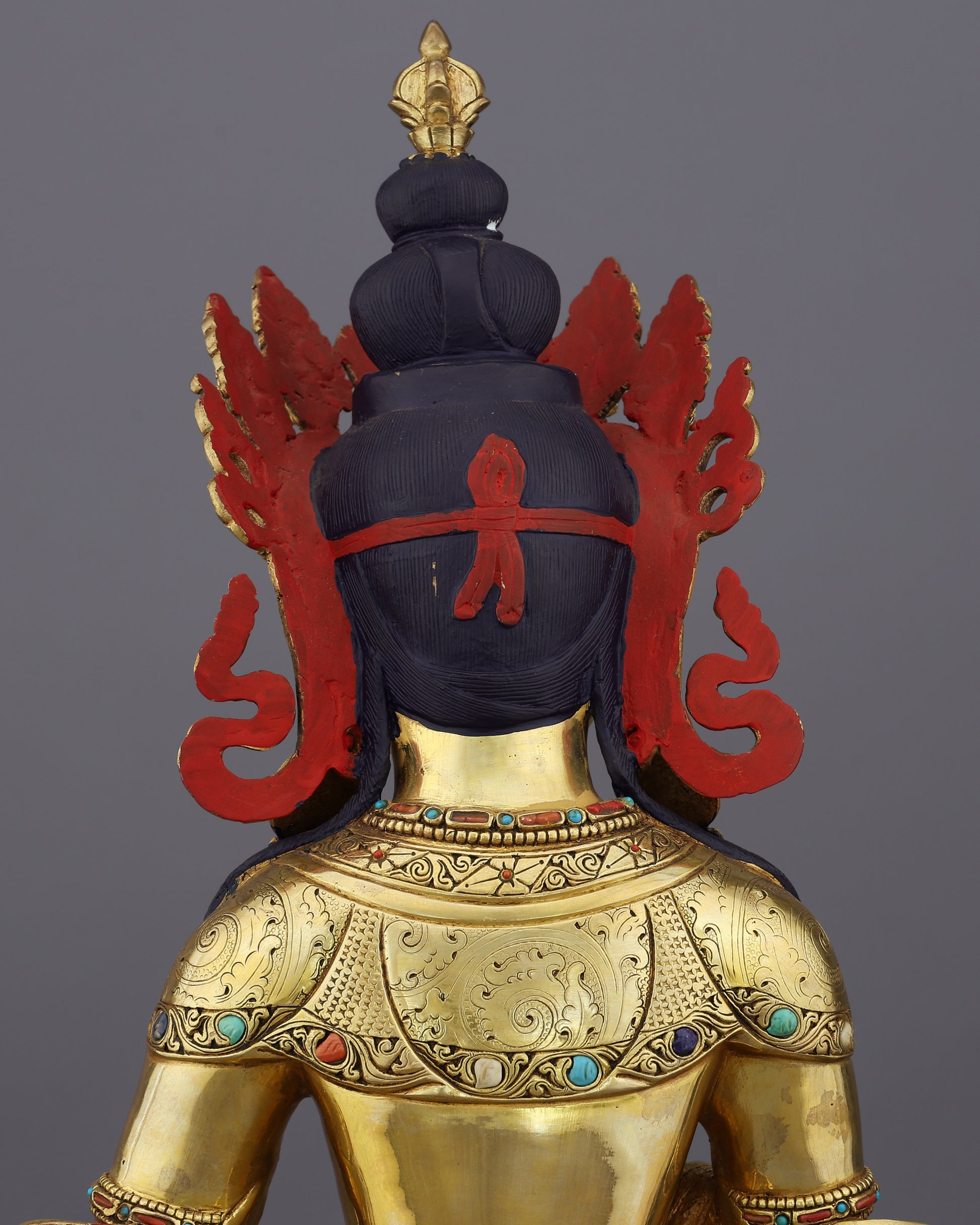 Pure Beyond Measure | Majestic Vajrasattva in 24K Gold - Authentic Handcrafted Statue