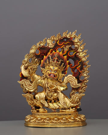 Wrathful Yet Protective | The Kajupa Mahakala Statue That Guards Your Sacred Space