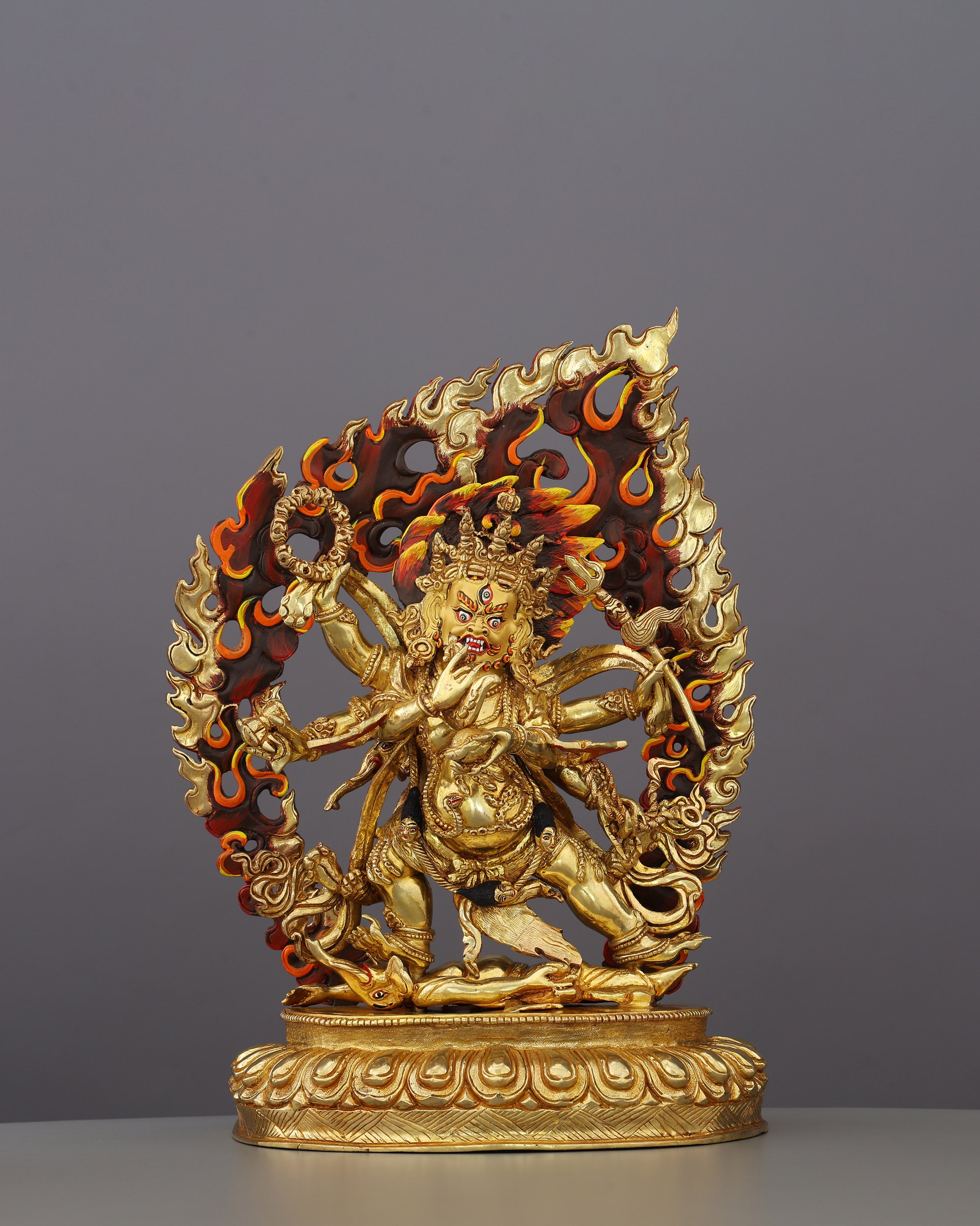 Six Arms, One Purpose | Awe-Inspiring Six Armed Mahakala Statue