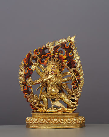 Six Arms, One Purpose | Awe-Inspiring Six Armed Mahakala Statue