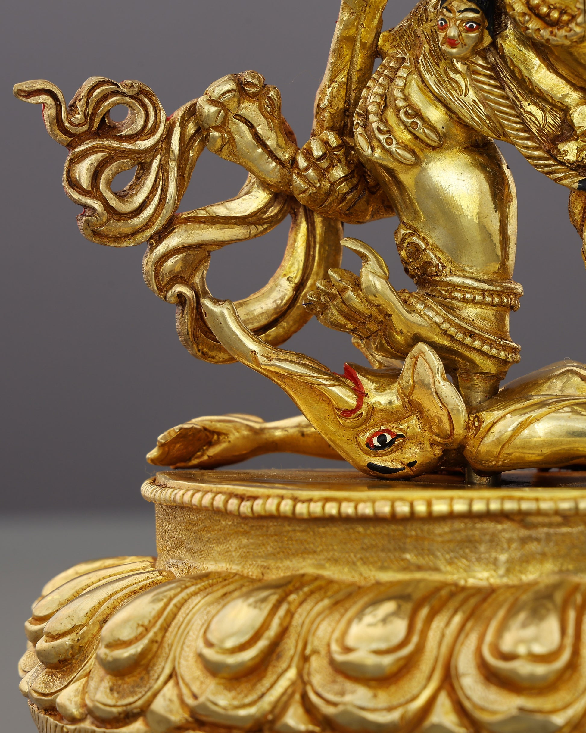 Six Arms, One Purpose | Awe-Inspiring Six Armed Mahakala Statue - Authentic Handcrafted Statue