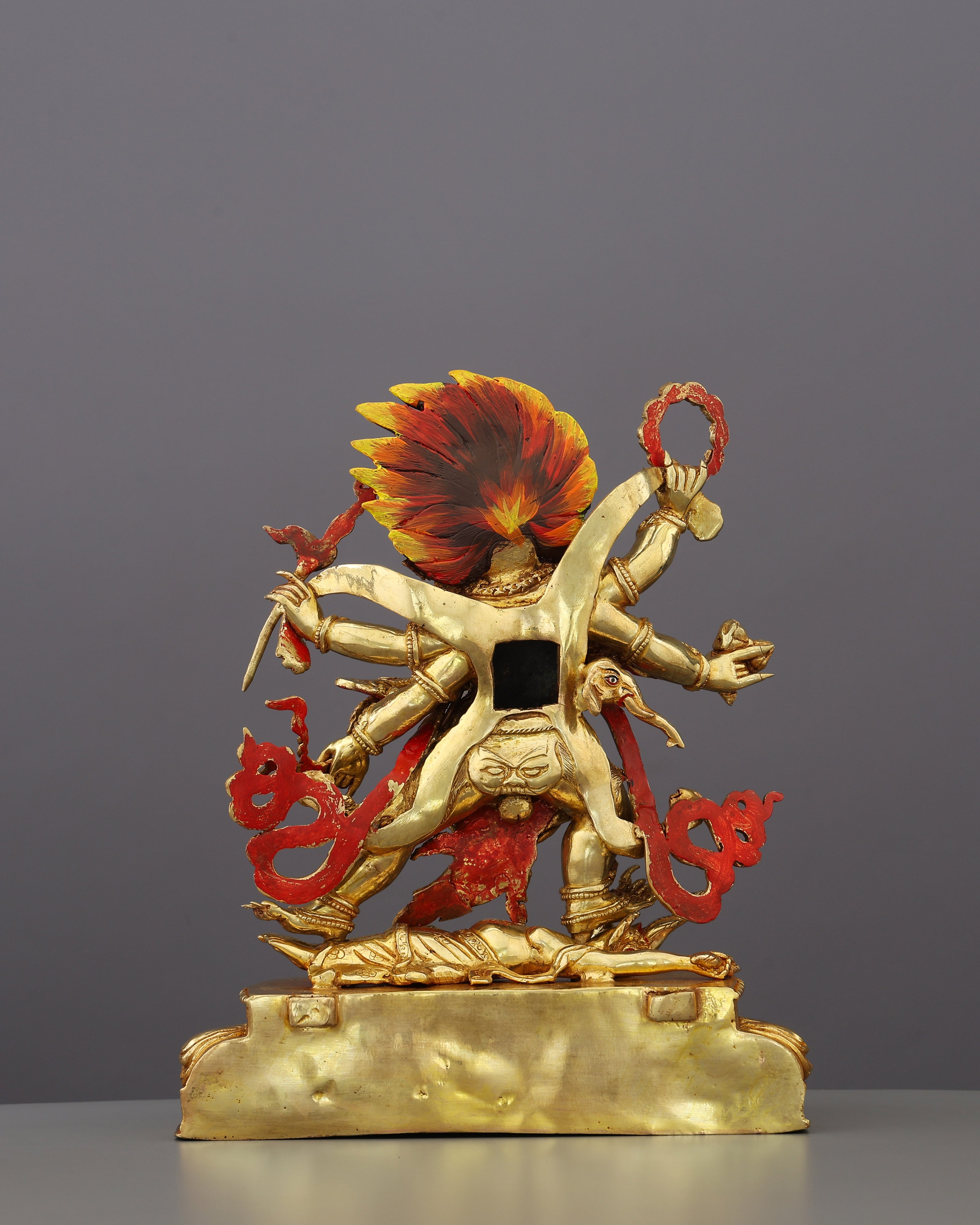 Six Arms, One Purpose | Awe-Inspiring Six Armed Mahakala Statue