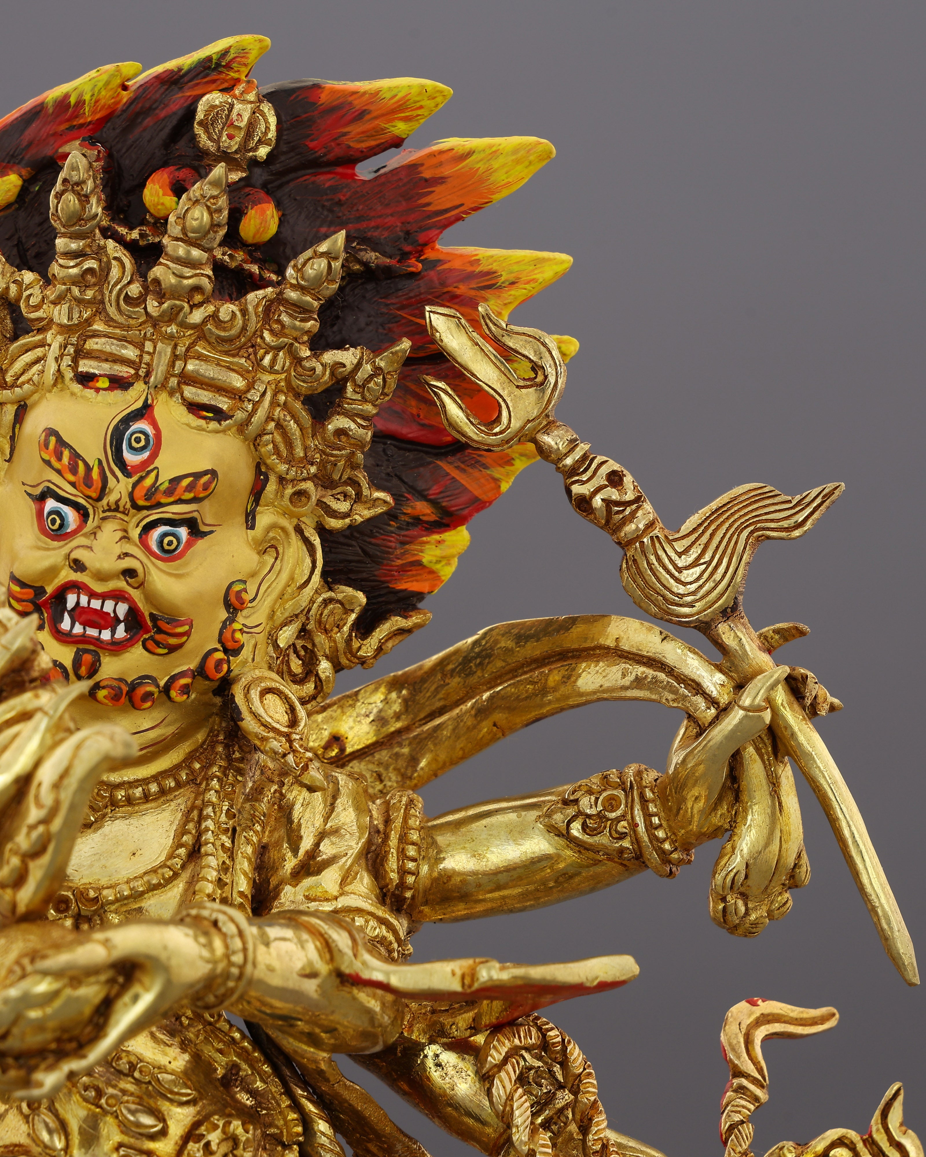 Six Arms, One Purpose | Awe-Inspiring Six Armed Mahakala Statue