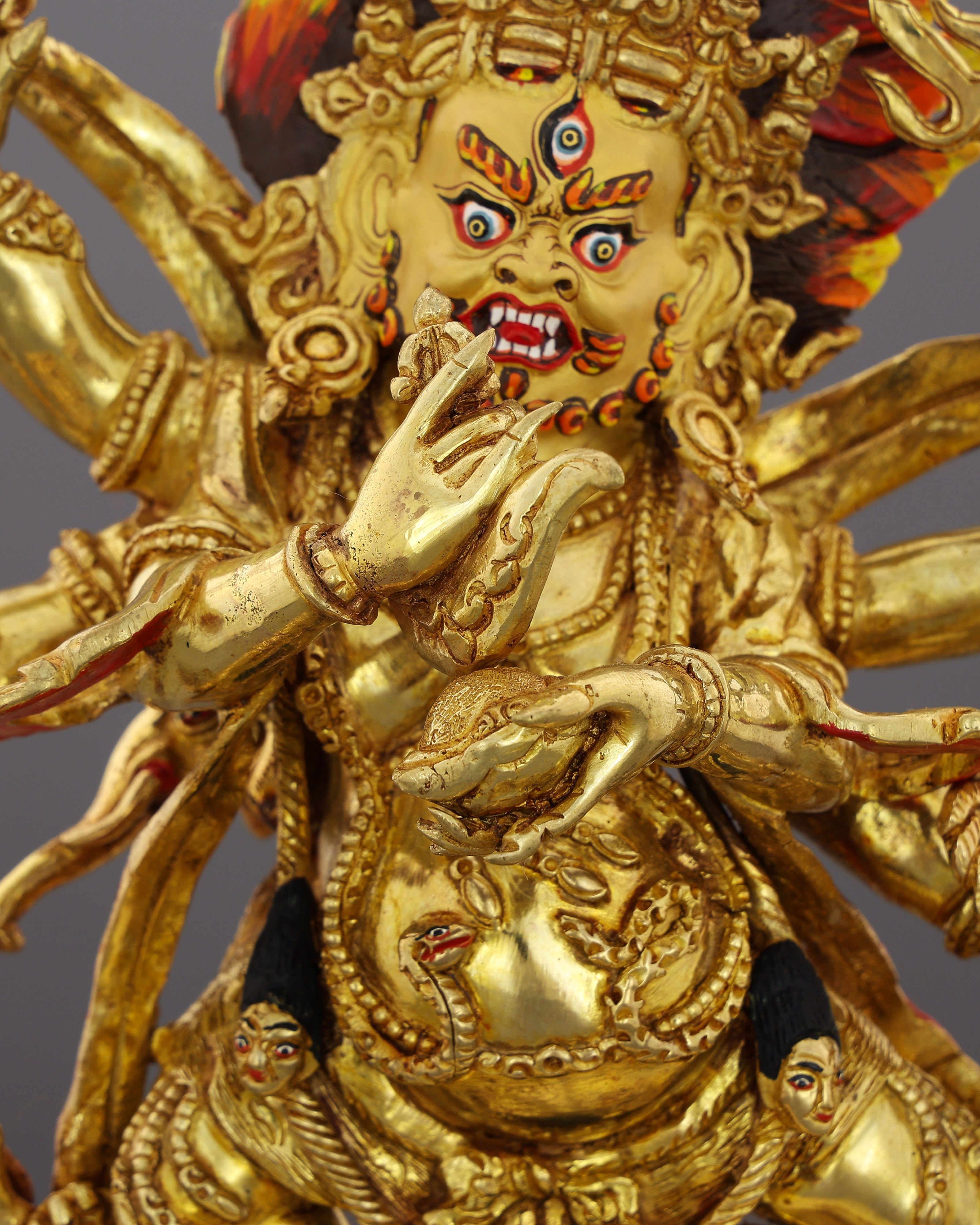 Six Arms, One Purpose | Awe-Inspiring Six Armed Mahakala Statue