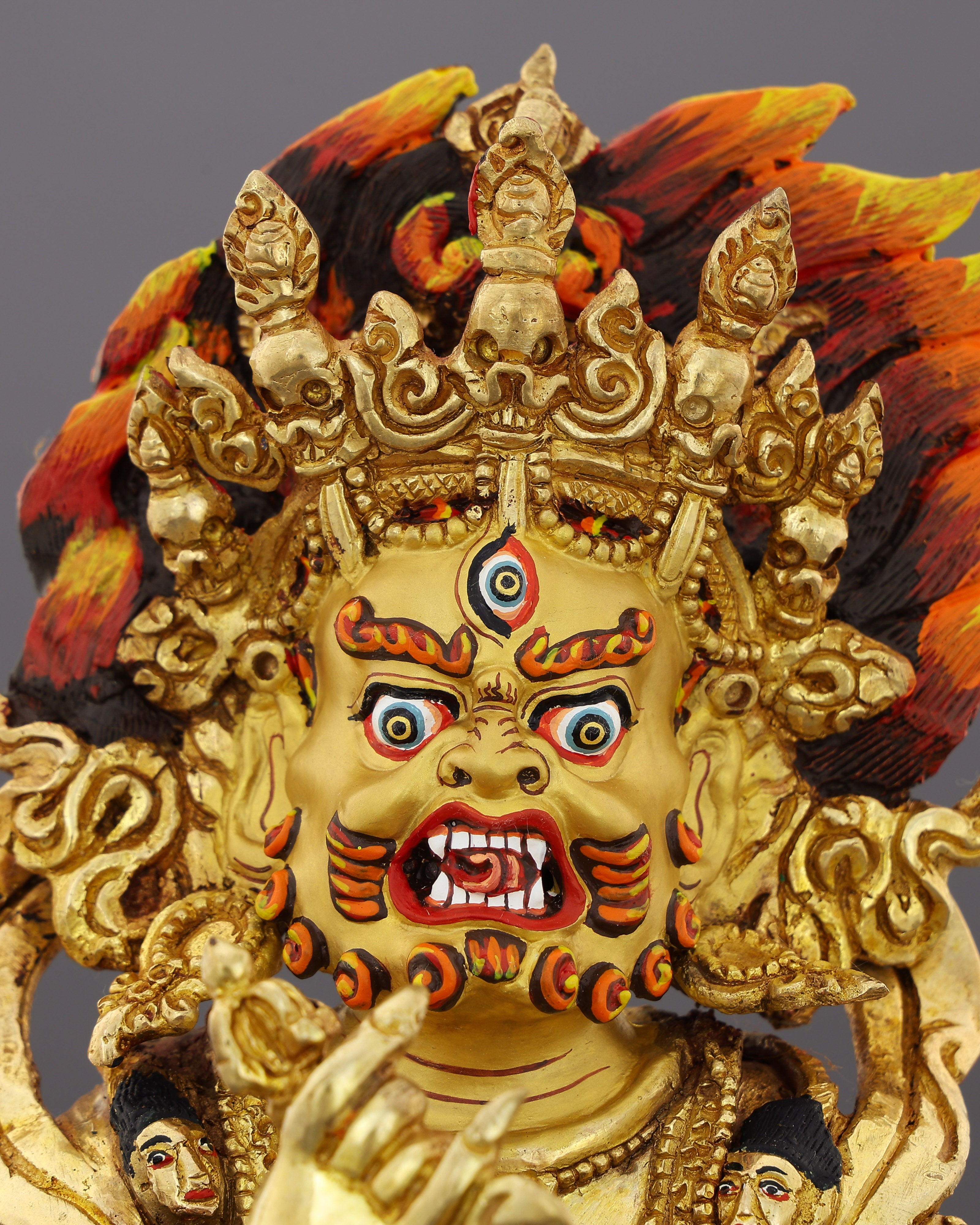 Guardian in Gold | Sakya Mahakala Statue That Turns Fear Into Fierce Protection