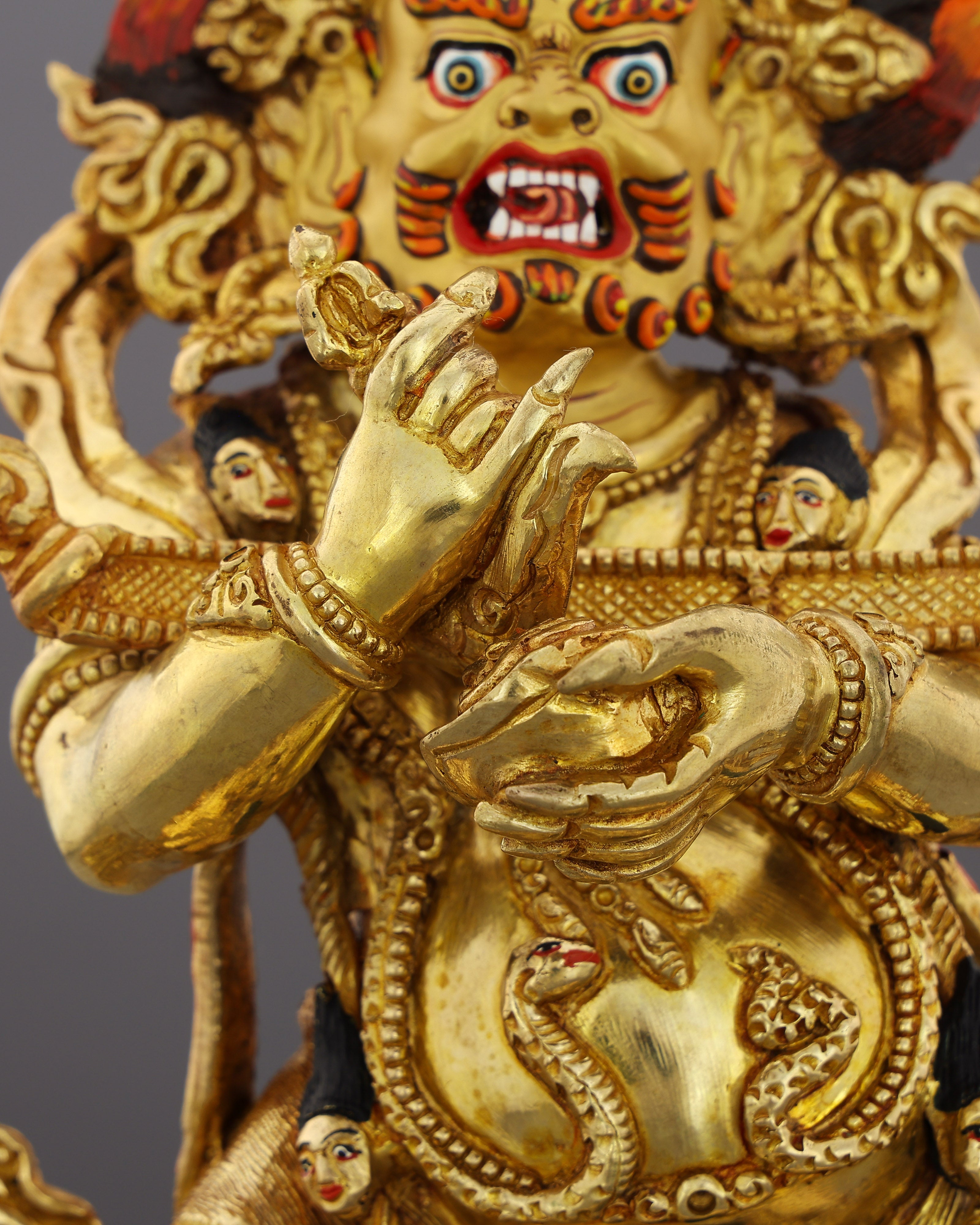 Guardian in Gold | Sakya Mahakala Statue That Turns Fear Into Fierce Protection