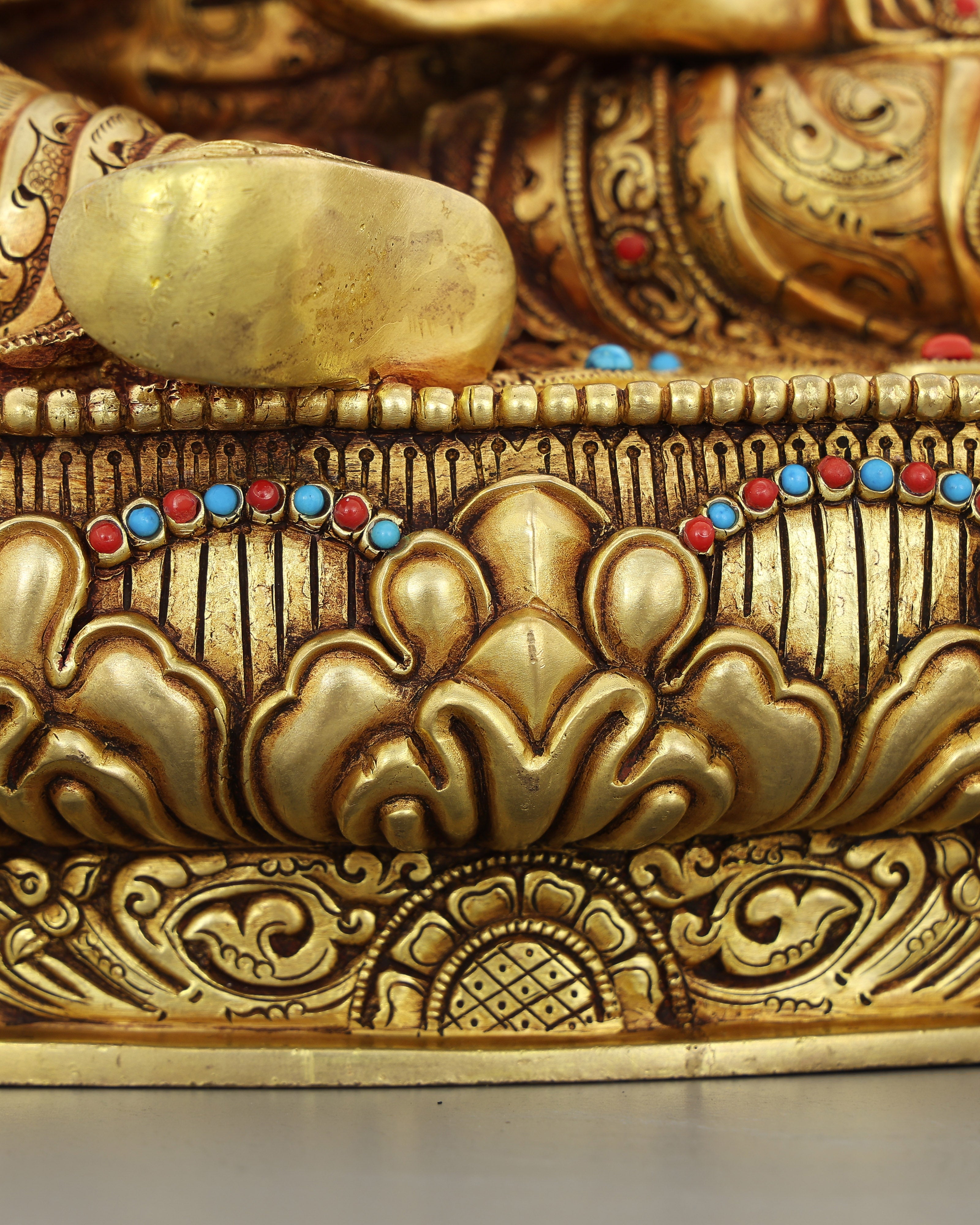The Lotus-Born Master | Guru Rinpoche Statue in 24K Gold