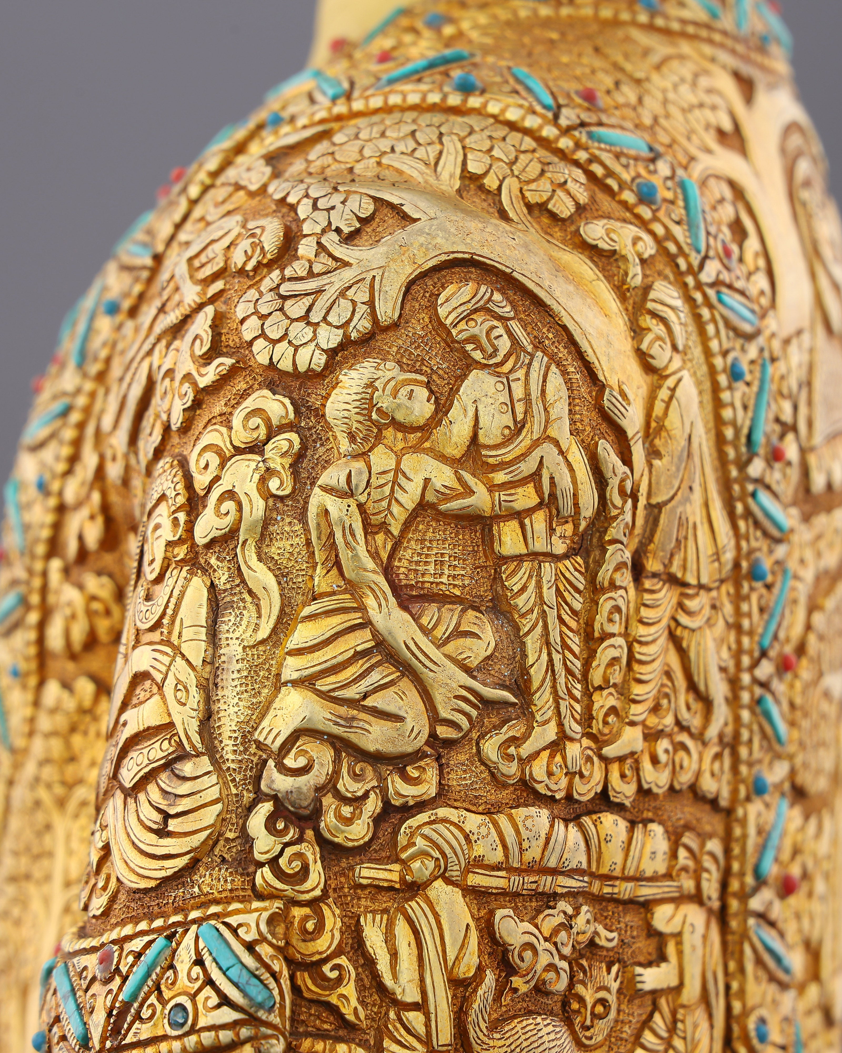 A Lifetime Told in Gold | Sakyamuni Buddha Life History Statue