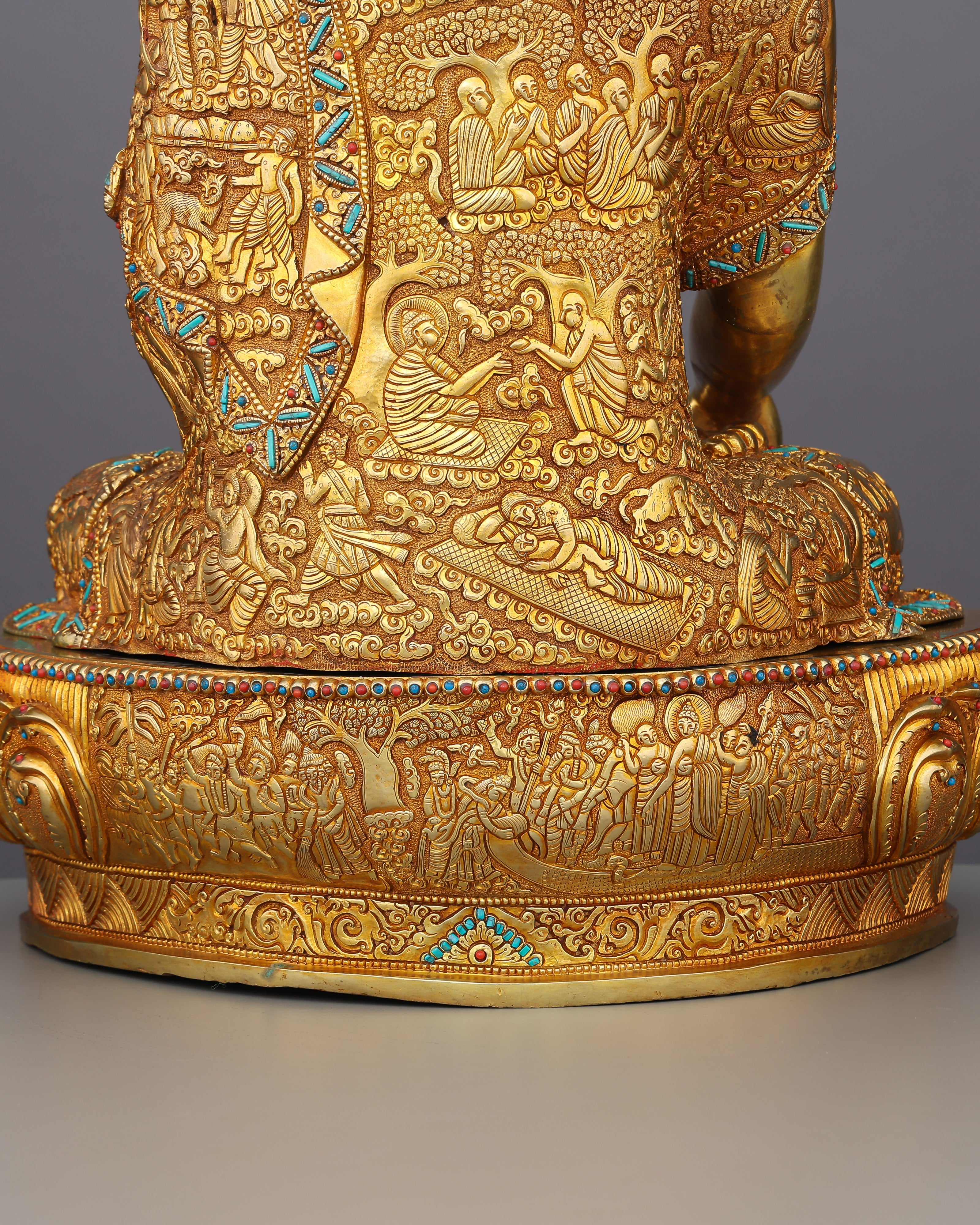 A Lifetime Told in Gold | Sakyamuni Buddha Life History Statue