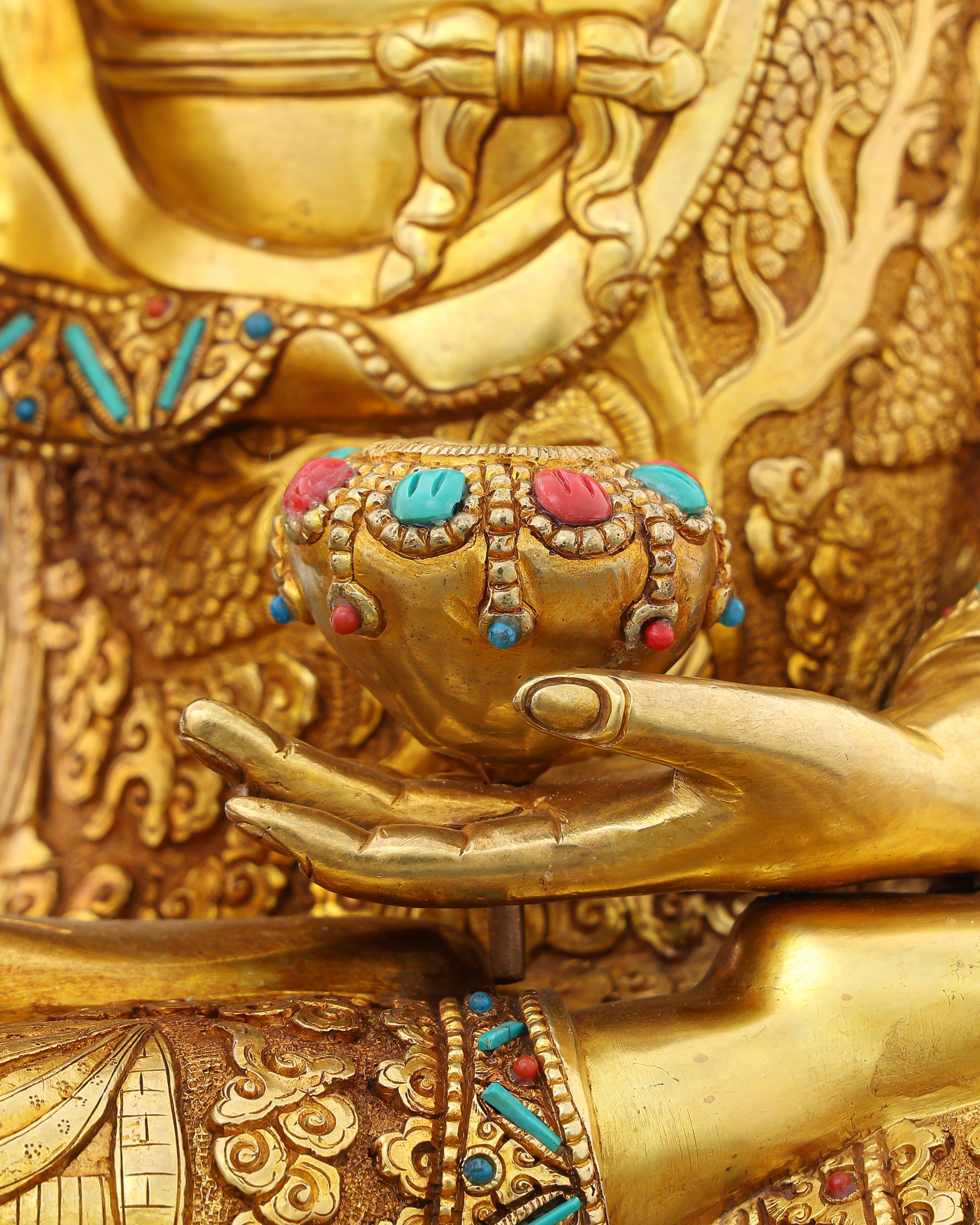 A Lifetime Told in Gold | Sakyamuni Buddha Life History Statue - Authentic Handcrafted Statue