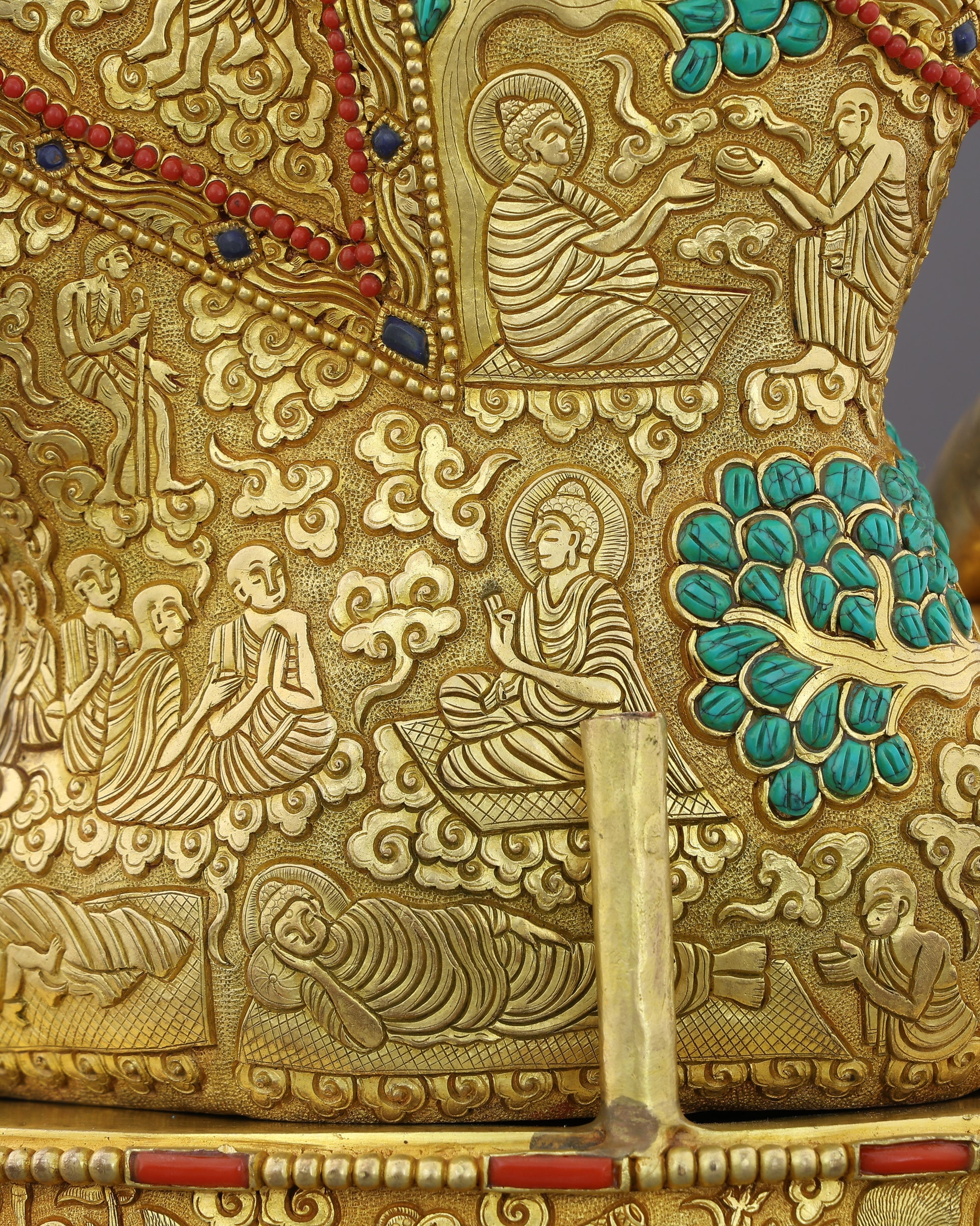 Jeweled Enlightenment | Sakyamuni Buddha Life History Statue - Authentic Handcrafted Statue