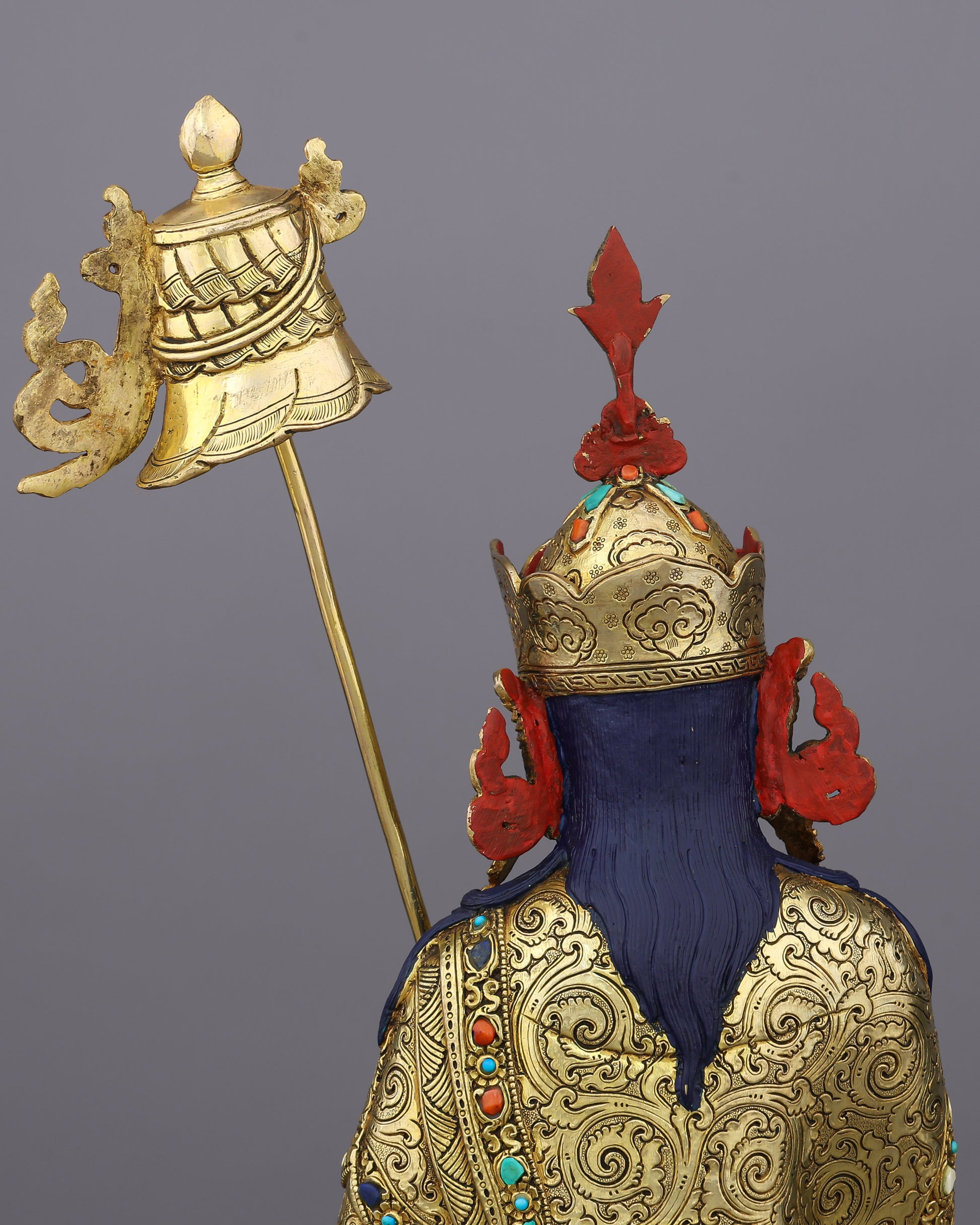 Wealth, Wisdom, and Wonder | Guru Orgyen Norlha Statue - Authentic Handcrafted Statue