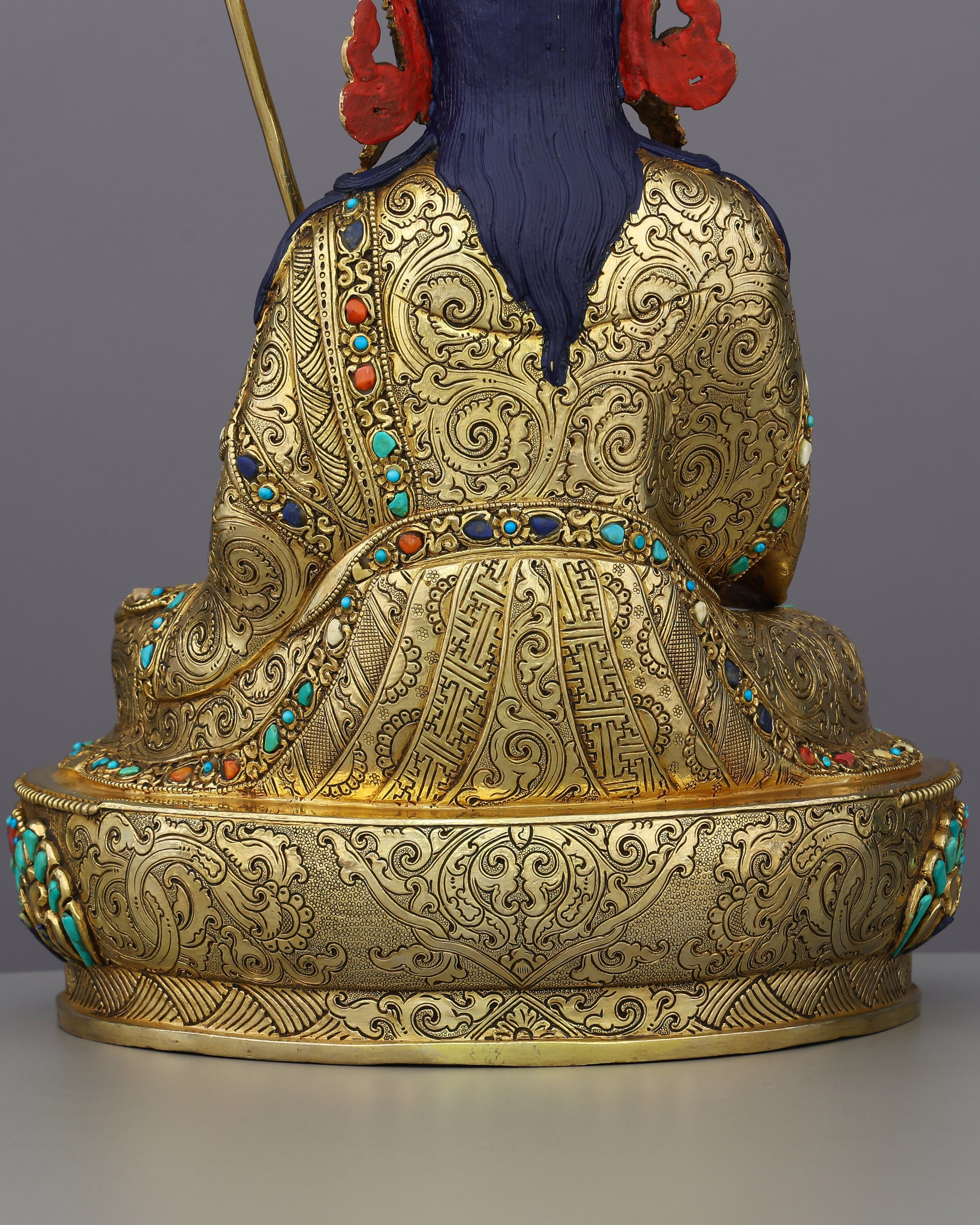 Wealth, Wisdom, and Wonder | Guru Orgyen Norlha Statue - Authentic Handcrafted Statue