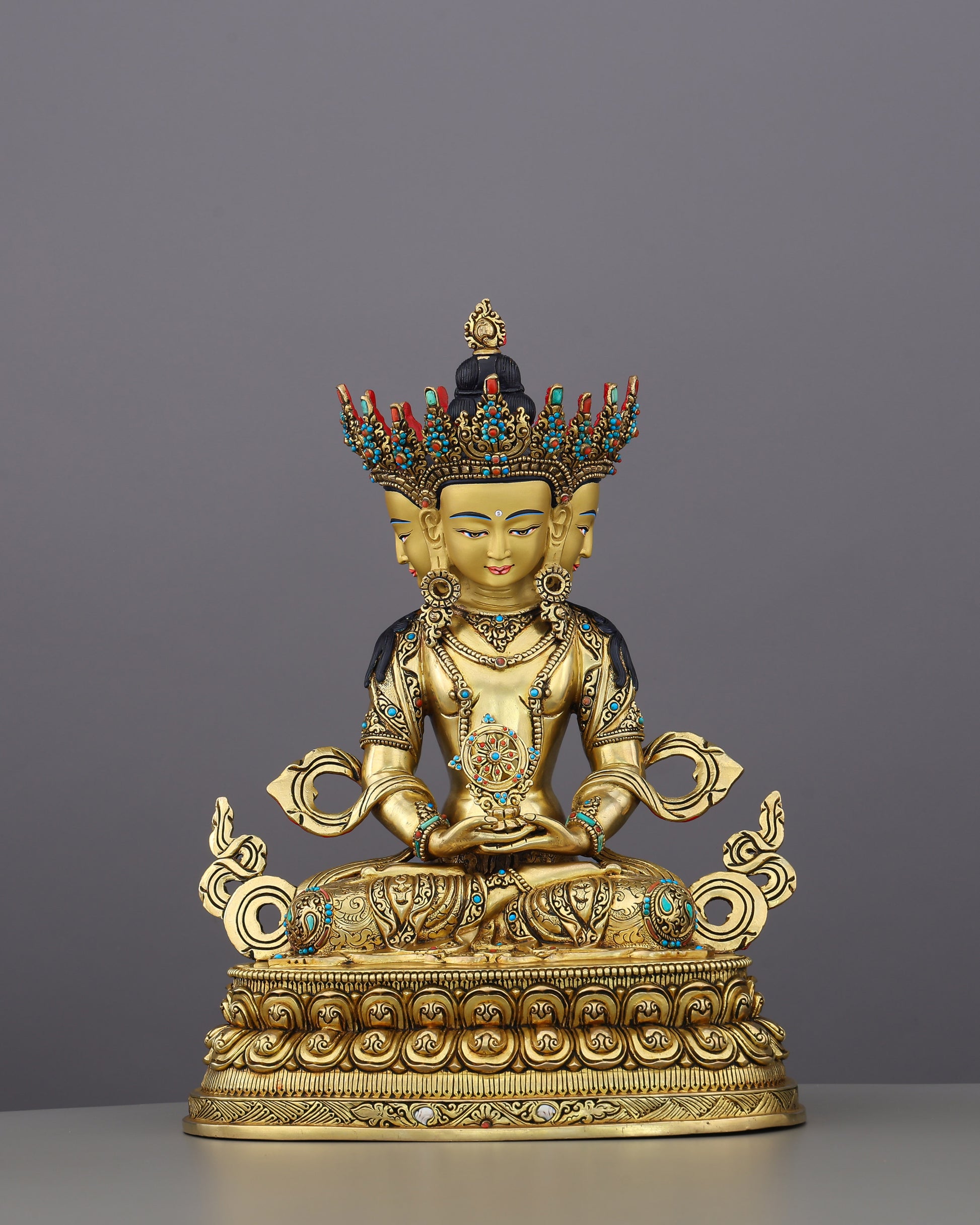 The Great Illuminator | Vairocana Statue That Radiates Cosmic Wisdom From Every Direction - Authentic Handcrafted Statue