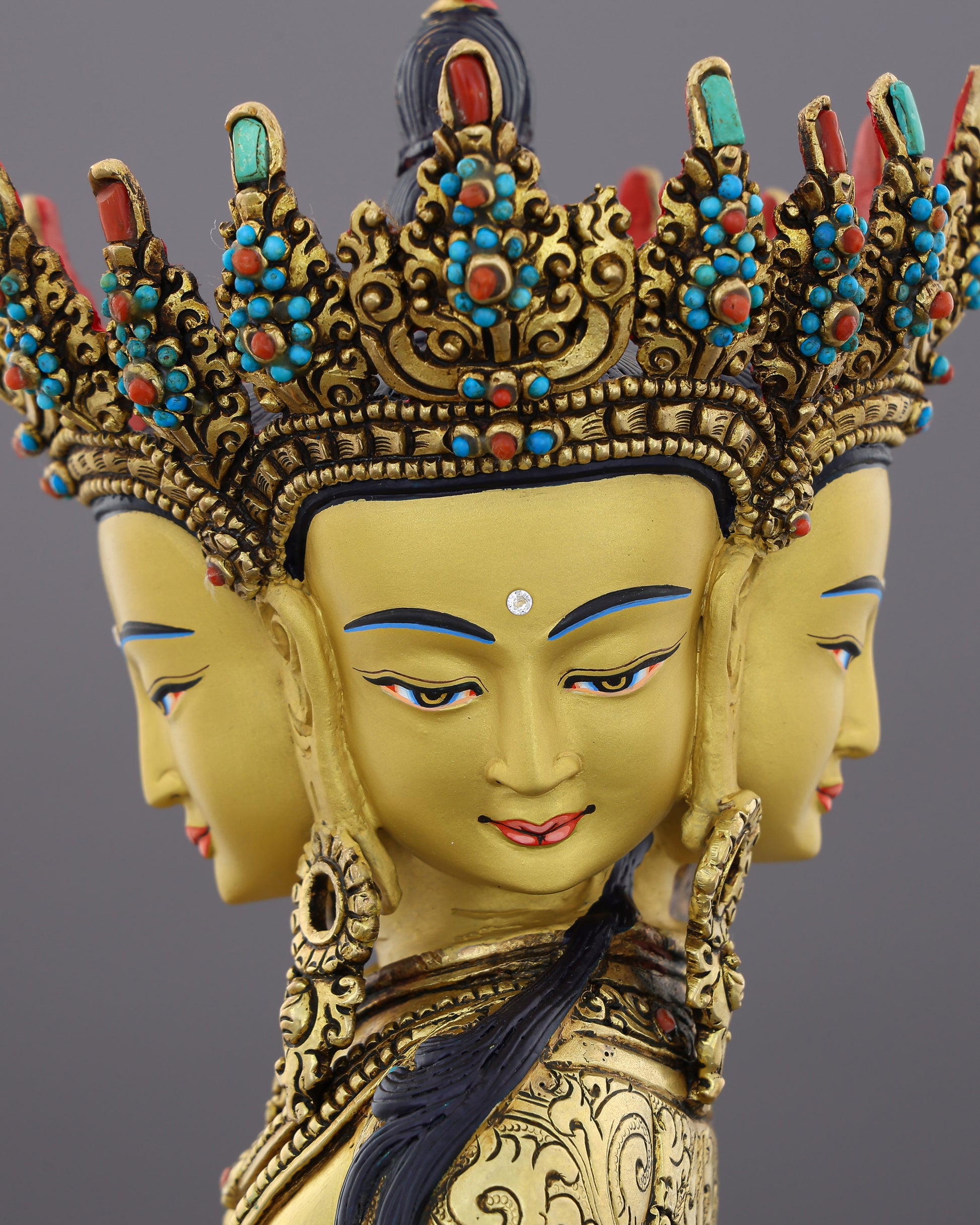 The Great Illuminator | Vairocana Statue That Radiates Cosmic Wisdom From Every Direction - Authentic Handcrafted Statue