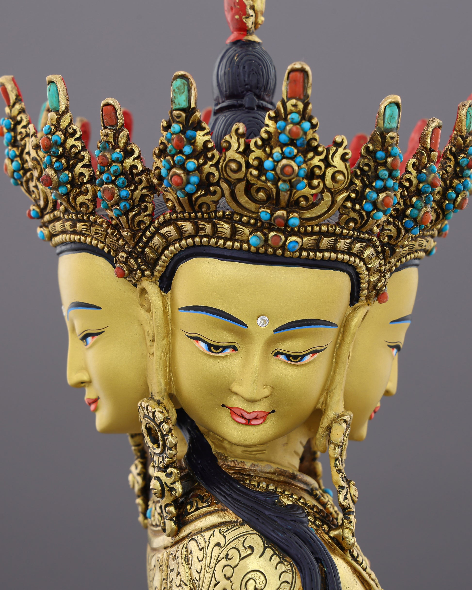 The Great Illuminator | Vairocana Statue That Radiates Cosmic Wisdom From Every Direction - Authentic Handcrafted Statue