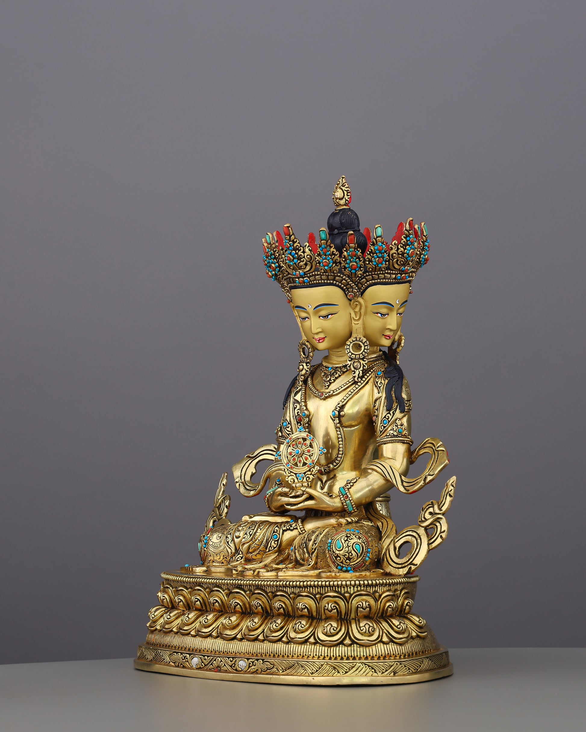 The Great Illuminator | Vairocana Statue That Radiates Cosmic Wisdom From Every Direction - Authentic Handcrafted Statue
