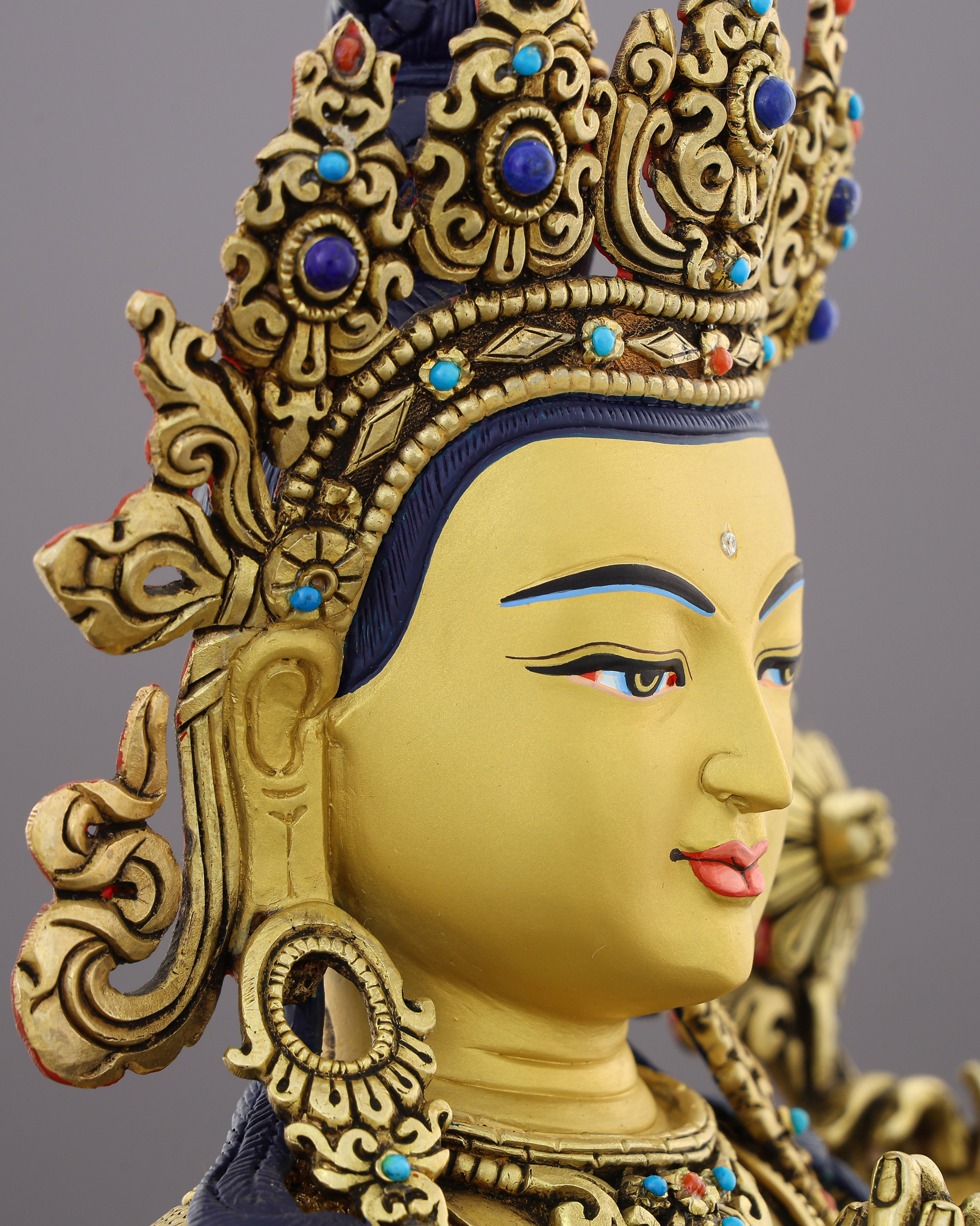 Compassion Embodied | The Four-Armed Chengresi in 24K Gold