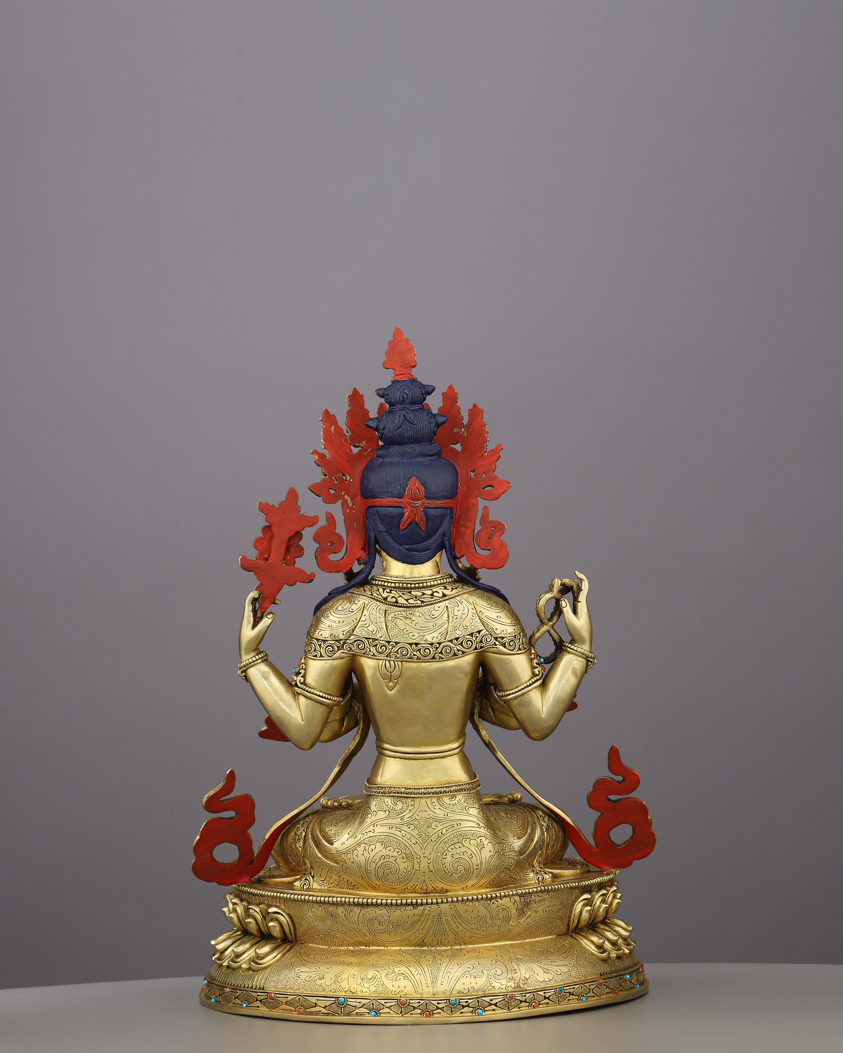 Compassion Embodied | The Four-Armed Chengresi in 24K Gold
