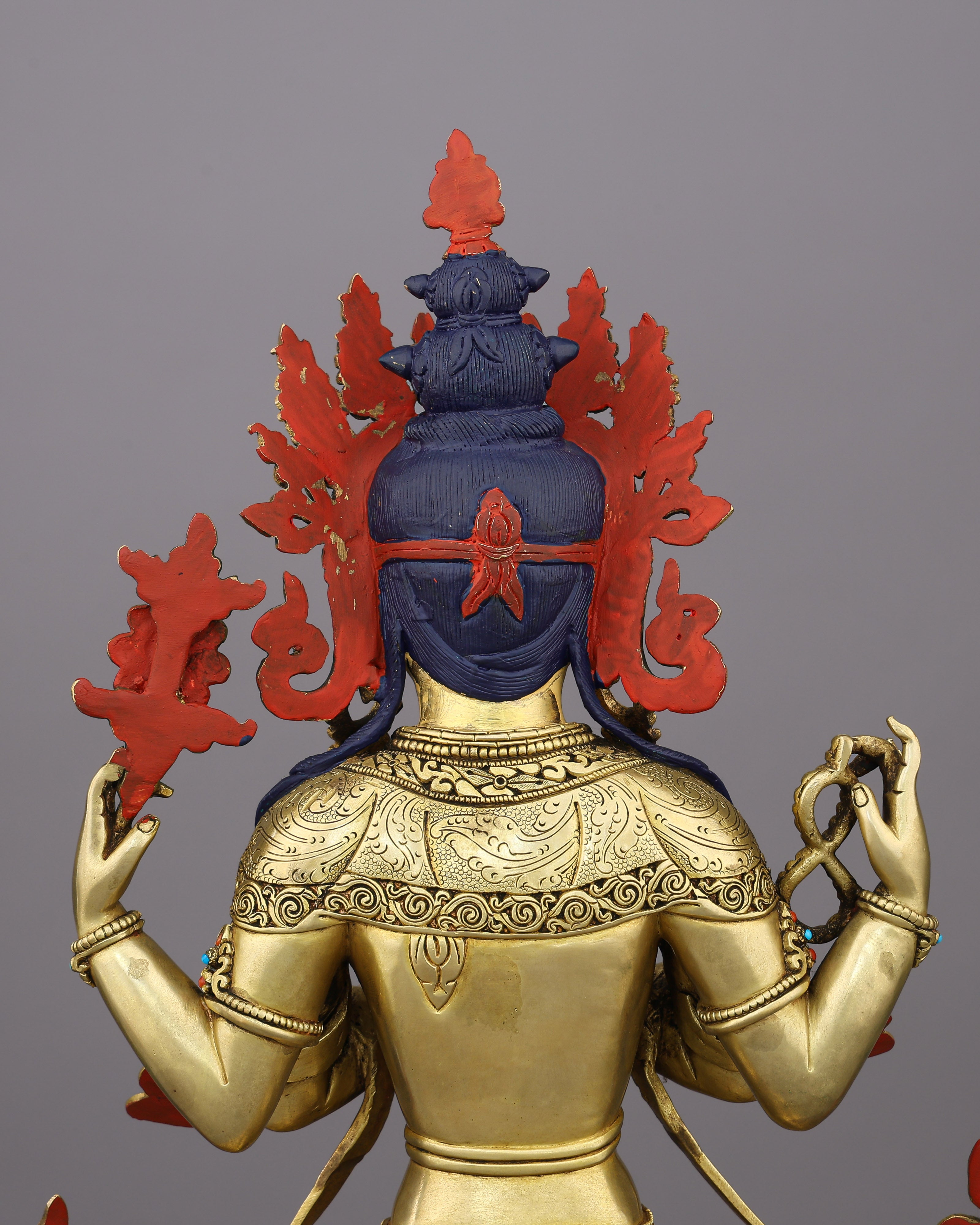 Compassion Embodied | The Four-Armed Chengresi in 24K Gold