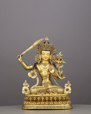 Slash Through Ignorance | The Golden Manjushri Who Wields Wisdom Like a Blade
