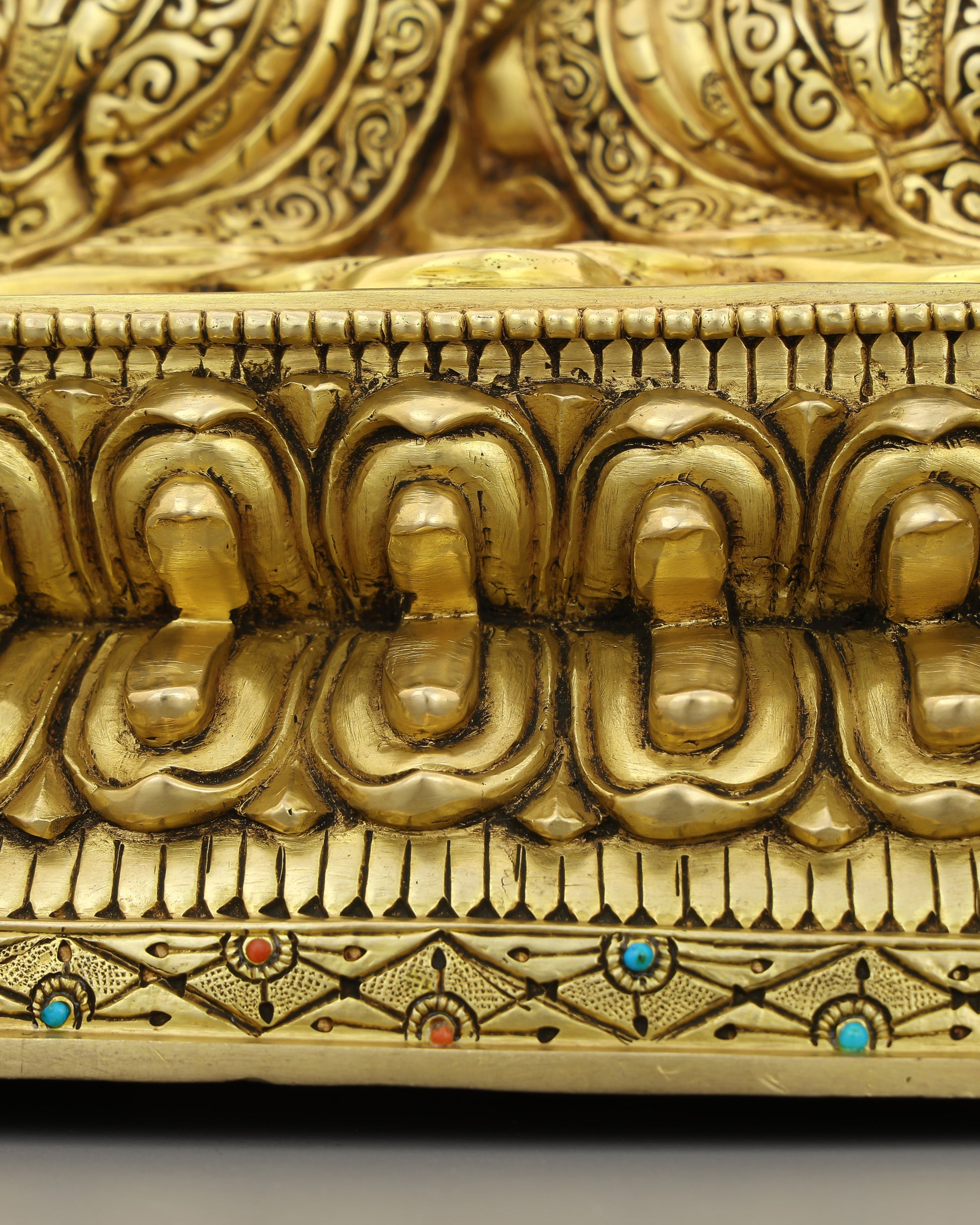 Slash Through Ignorance | The Golden Manjushri Who Wields Wisdom Like a Blade - Authentic Handcrafted Statue