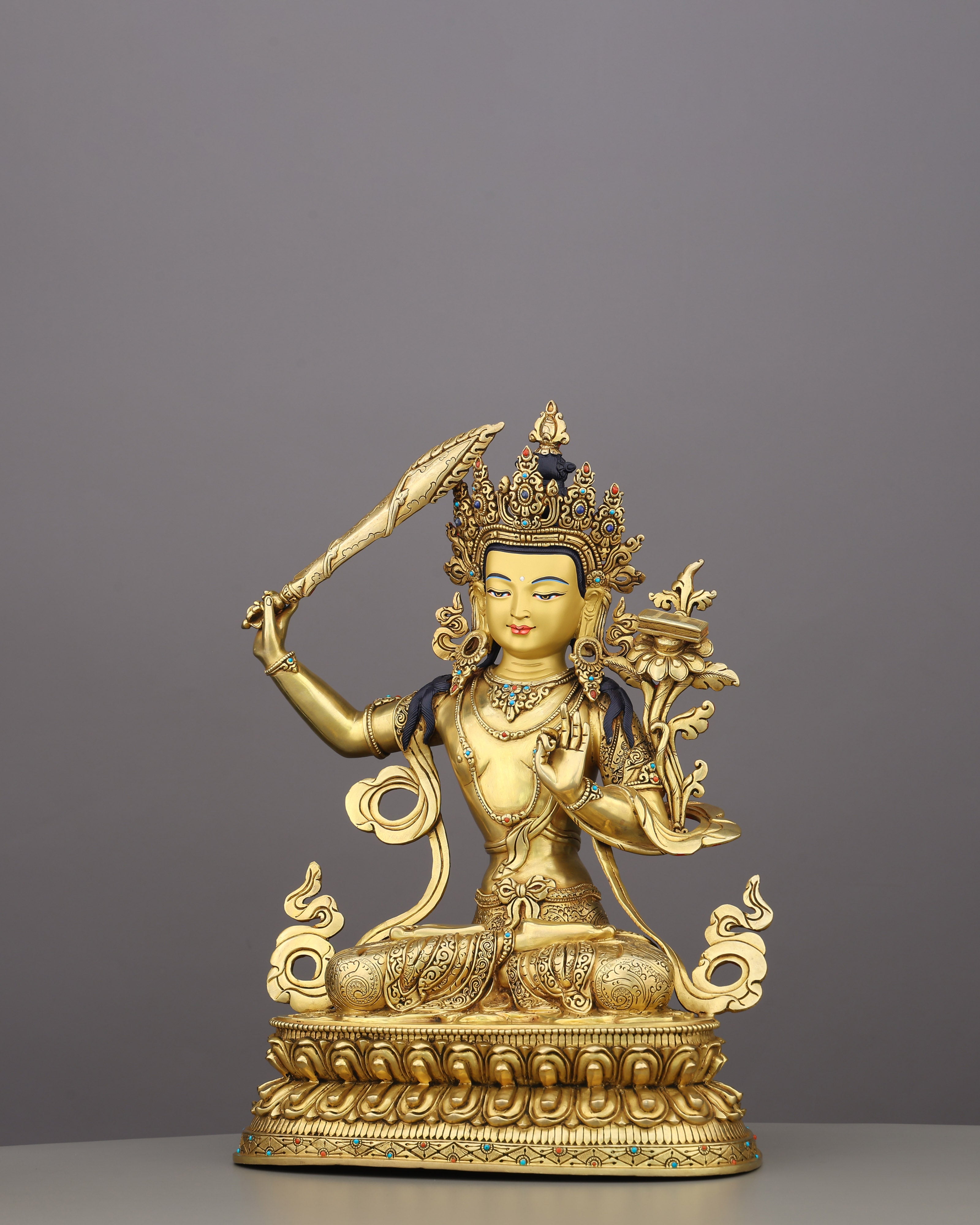 Slash Through Ignorance | The Golden Manjushri Who Wields Wisdom Like a Blade