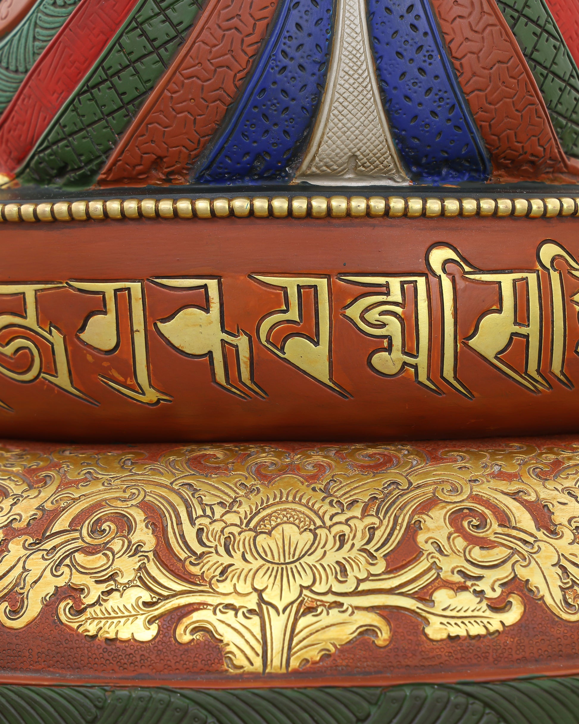 The Lotus-Born Master Who Tamed the World | Guru Rinpoche in Blazing Color and Gold - Authentic Handcrafted Statue