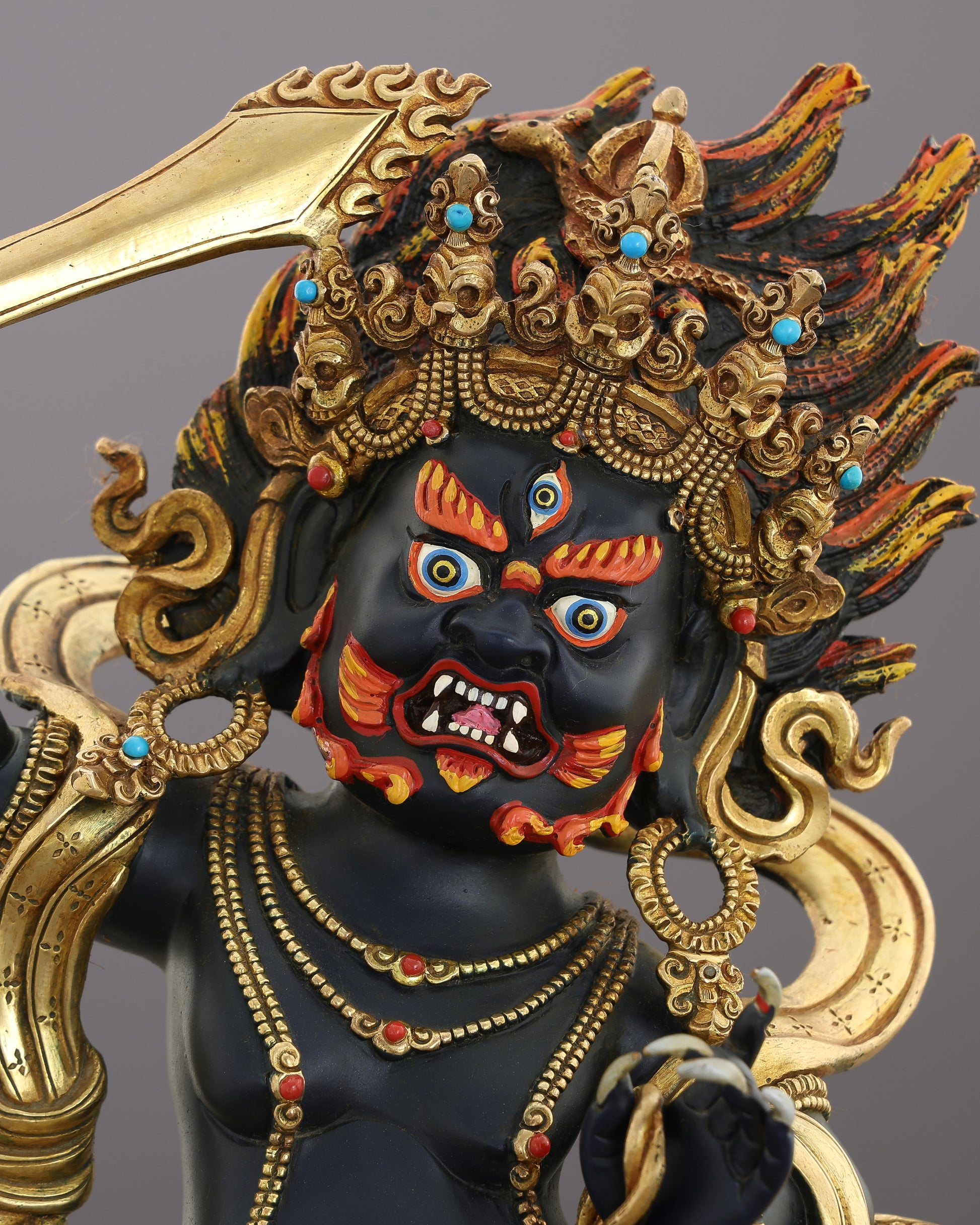 Achala Statue | The Immovable Destroyer of Obstacles, Handcrafted in Nepal - Authentic Handcrafted Statue