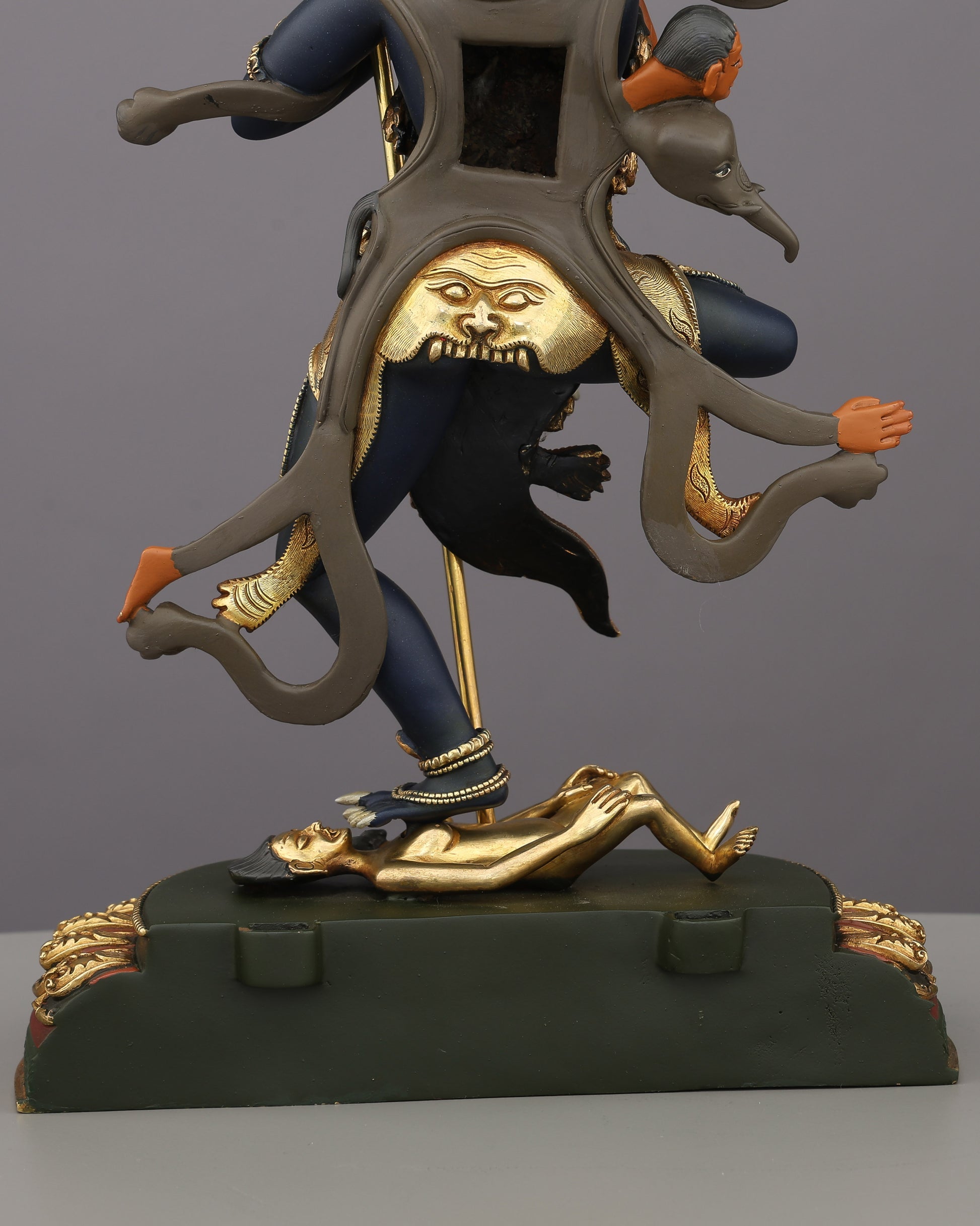 Troma Nagmo | The Wrathful Black Dakini Who Liberates Through Fear - Authentic Handcrafted Statue