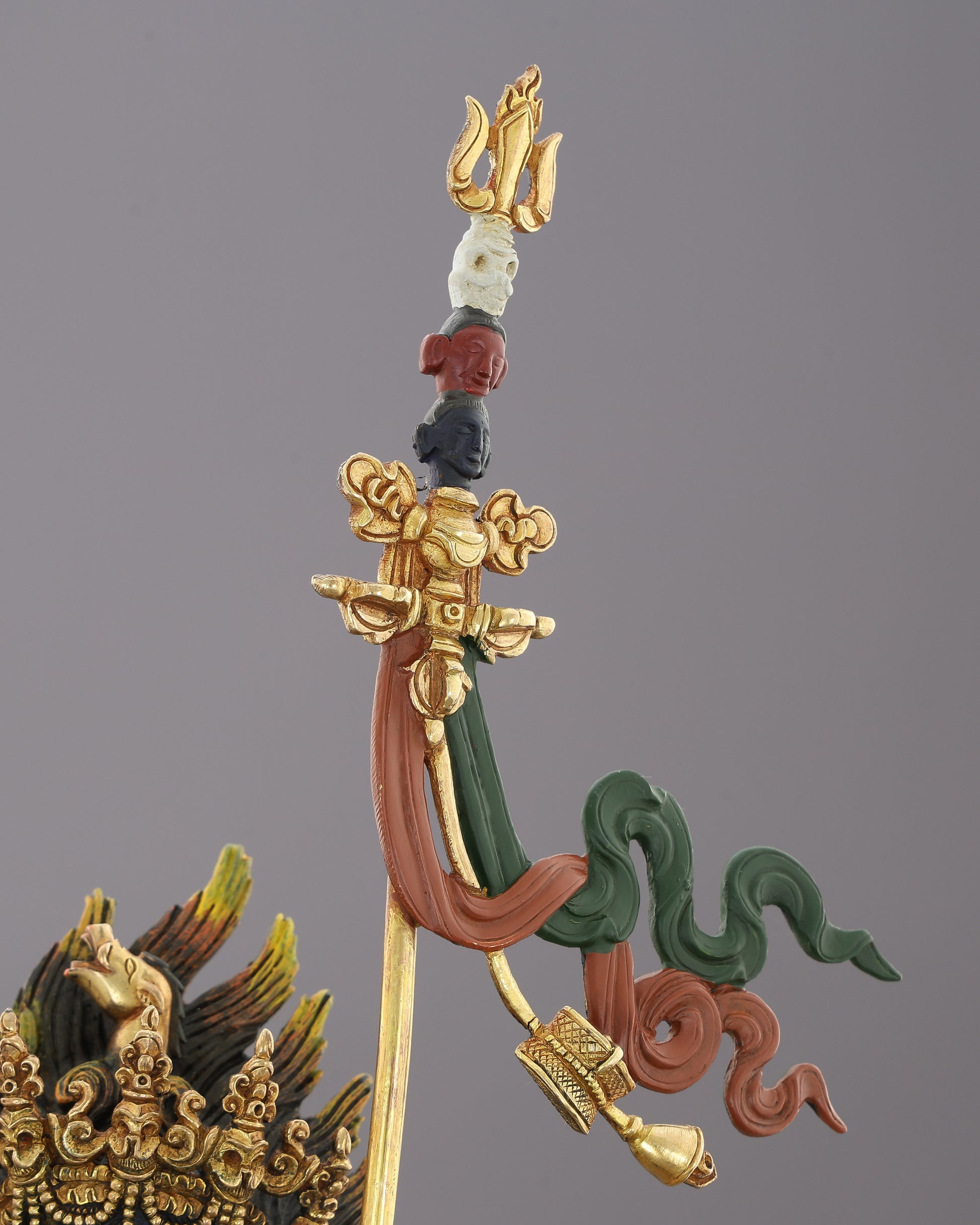 Troma Nagmo | The Wrathful Black Dakini Who Liberates Through Fear - Authentic Handcrafted Statue